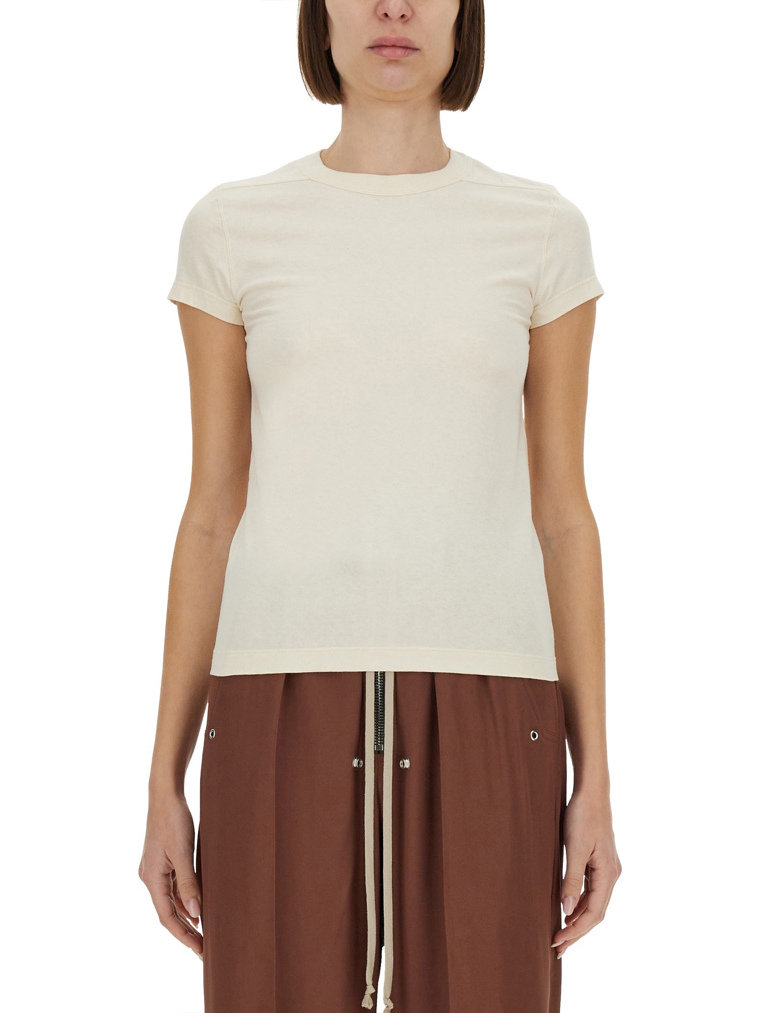 Rick Owens Cropped T-shirt In Multicolour