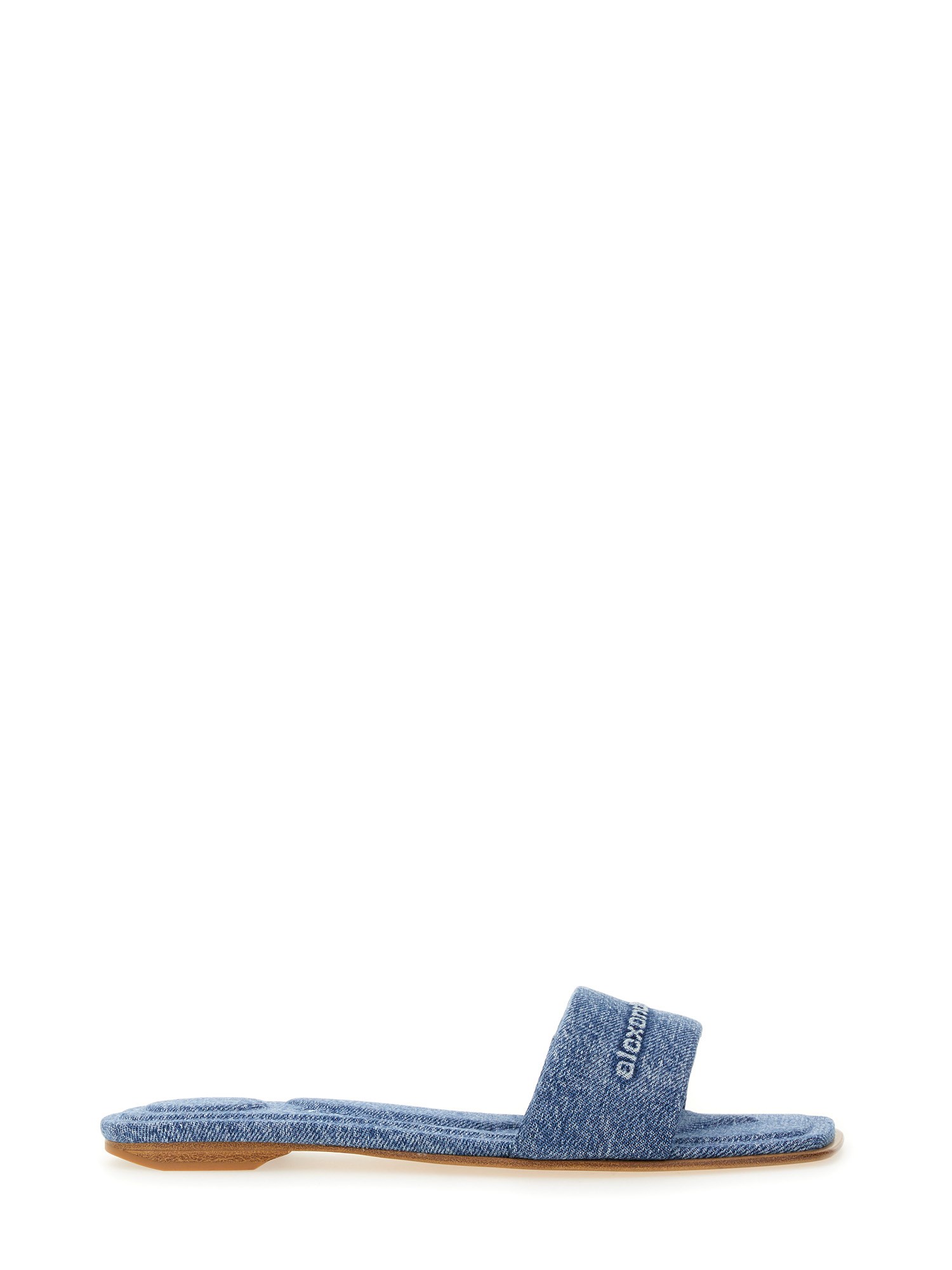 Alexander Wang Vy Pool Sandal In Denim In Denim