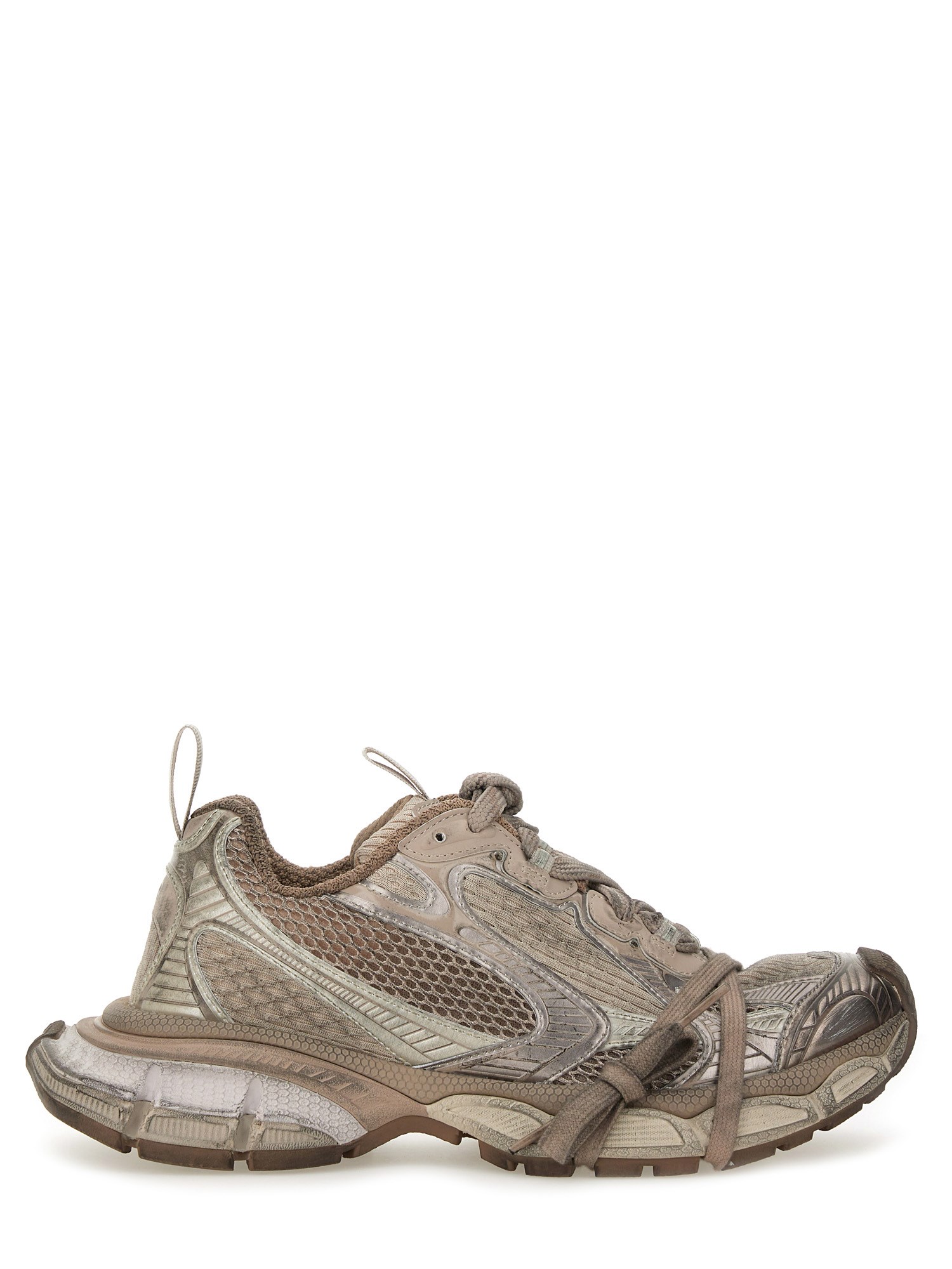Balenciaga Multicolor Mesh And Rubber 3xl Sneakers In Beige