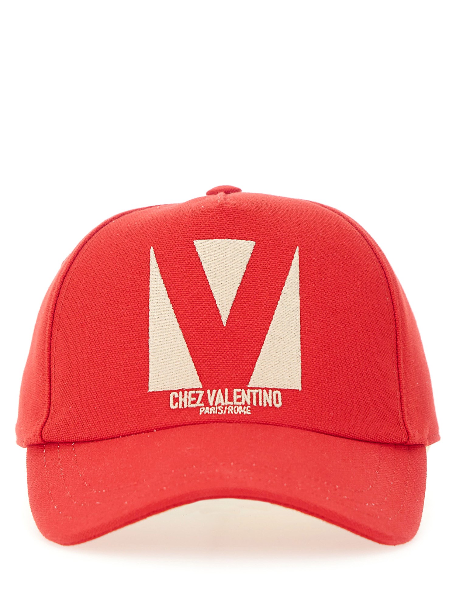 Valentino Logoed Baseball Hat In Red