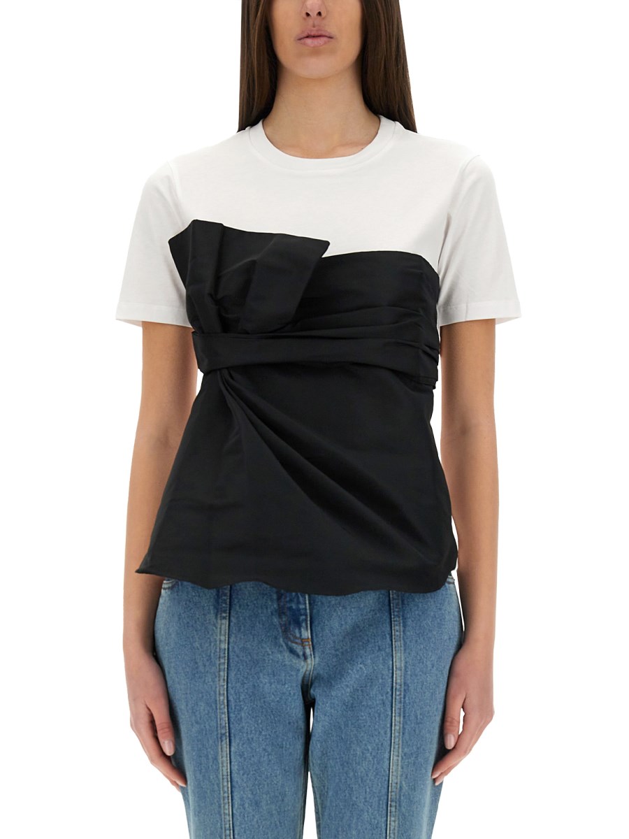 T-SHIRT CON FIOCCO WRAP-AROUND