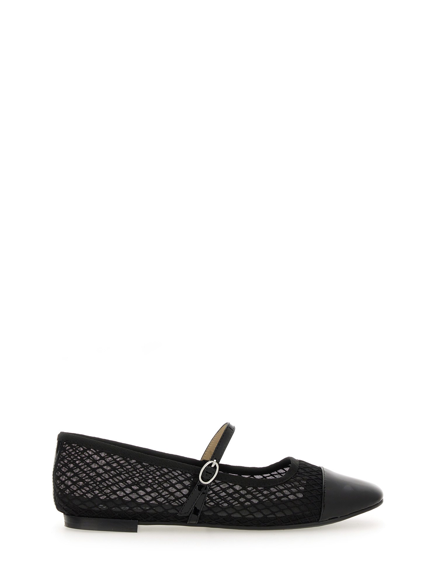 Repetto Mesh Ballet Flats In Black