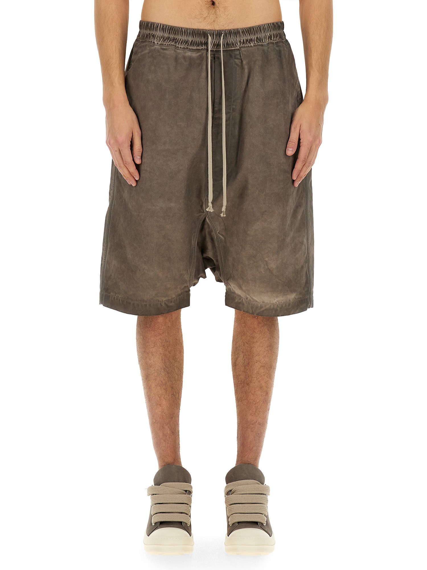 RICK OWENS DRKSHDW SHORT PODS DRAWSTRING 