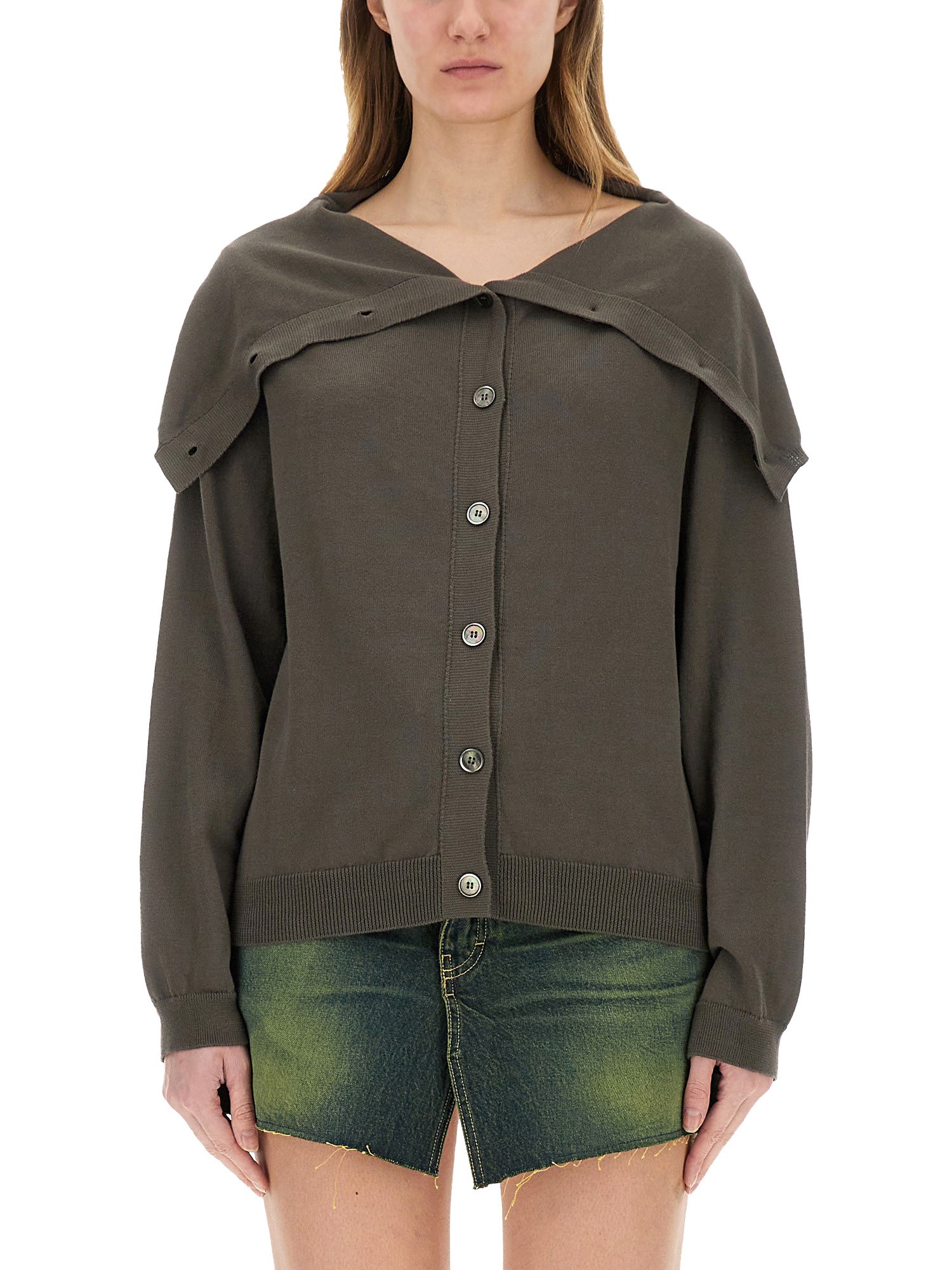 Shop Our Legacy "open" Cardigan In Grey