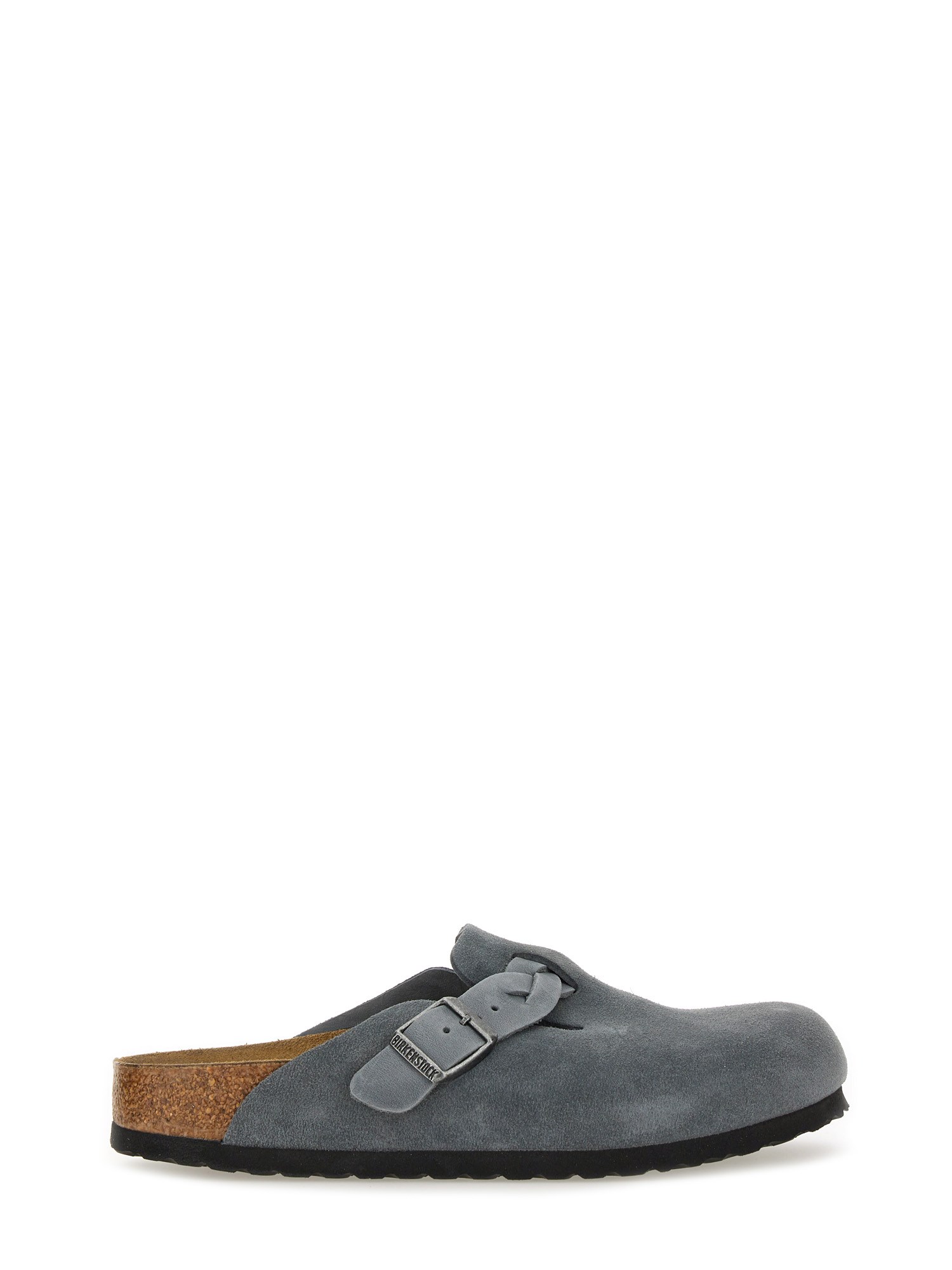 Birkenstock Slipper Boston Braided Colour Basalt Gray