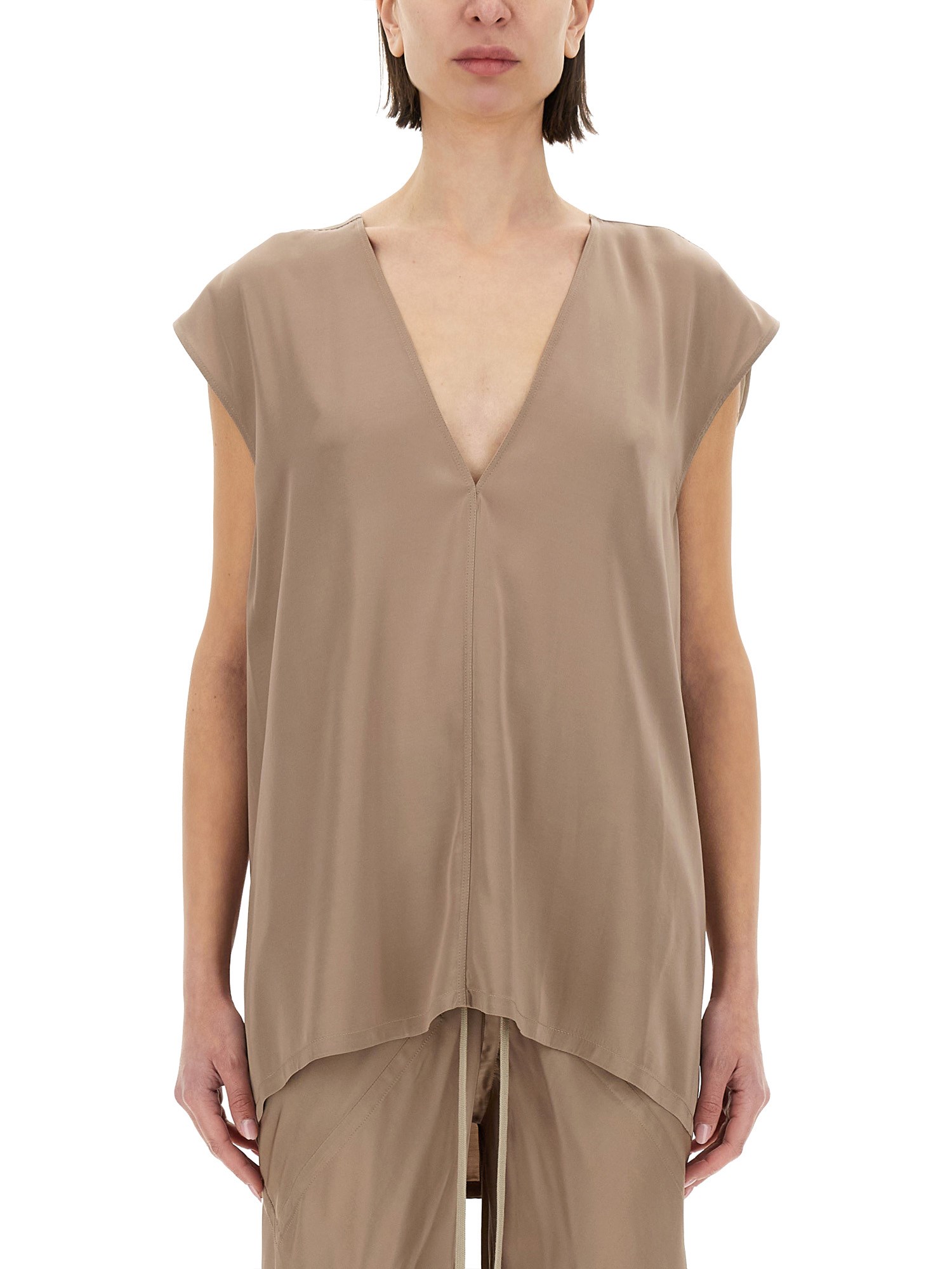 Rick Owens T-shirt Dylan In Nude