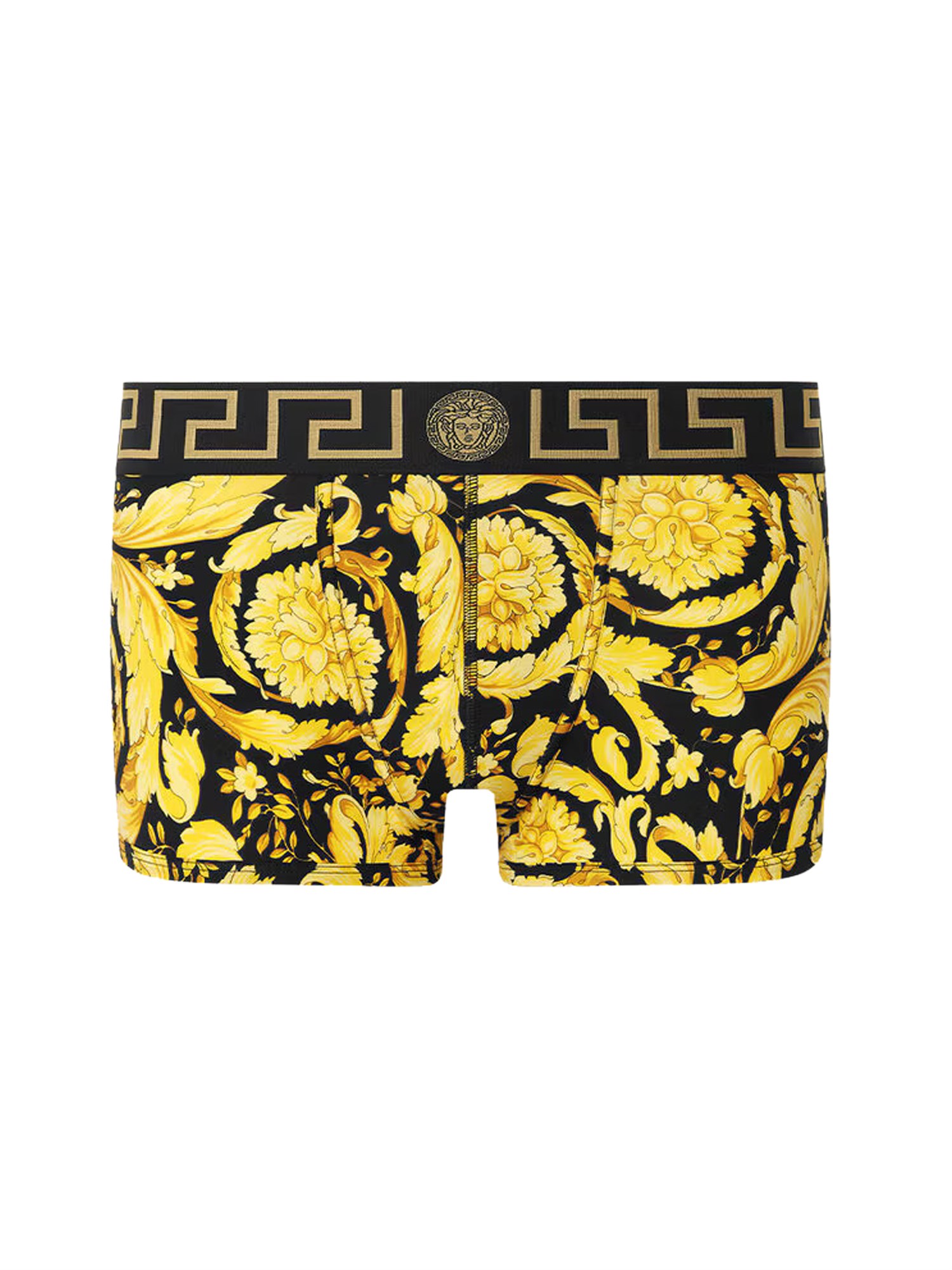 Versace Baroque-print Cotton Boxer Briefs In Multicolour