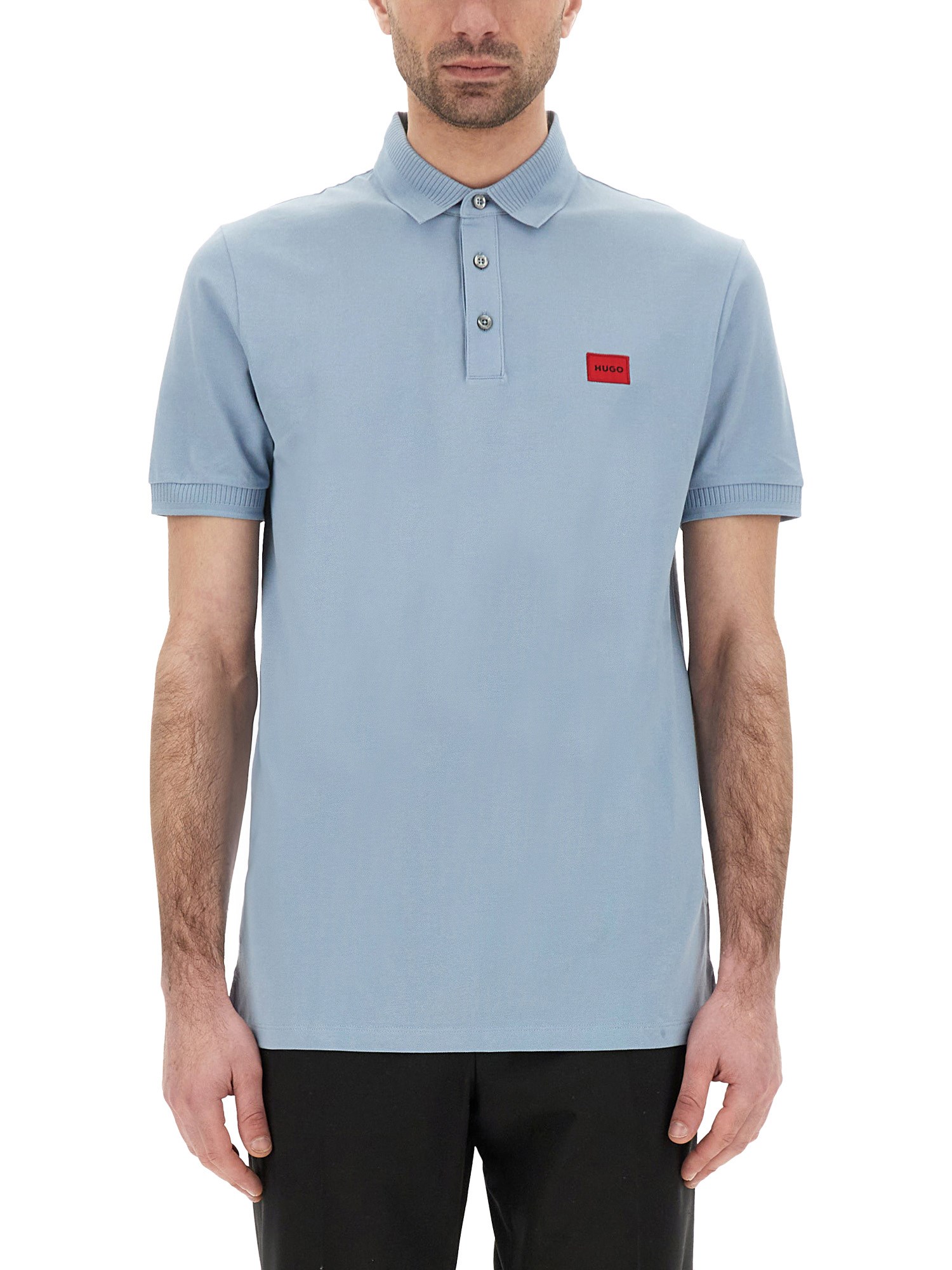 Hugo Boss Hugo Dereso 232 Polo T Shirt Blue In Azure