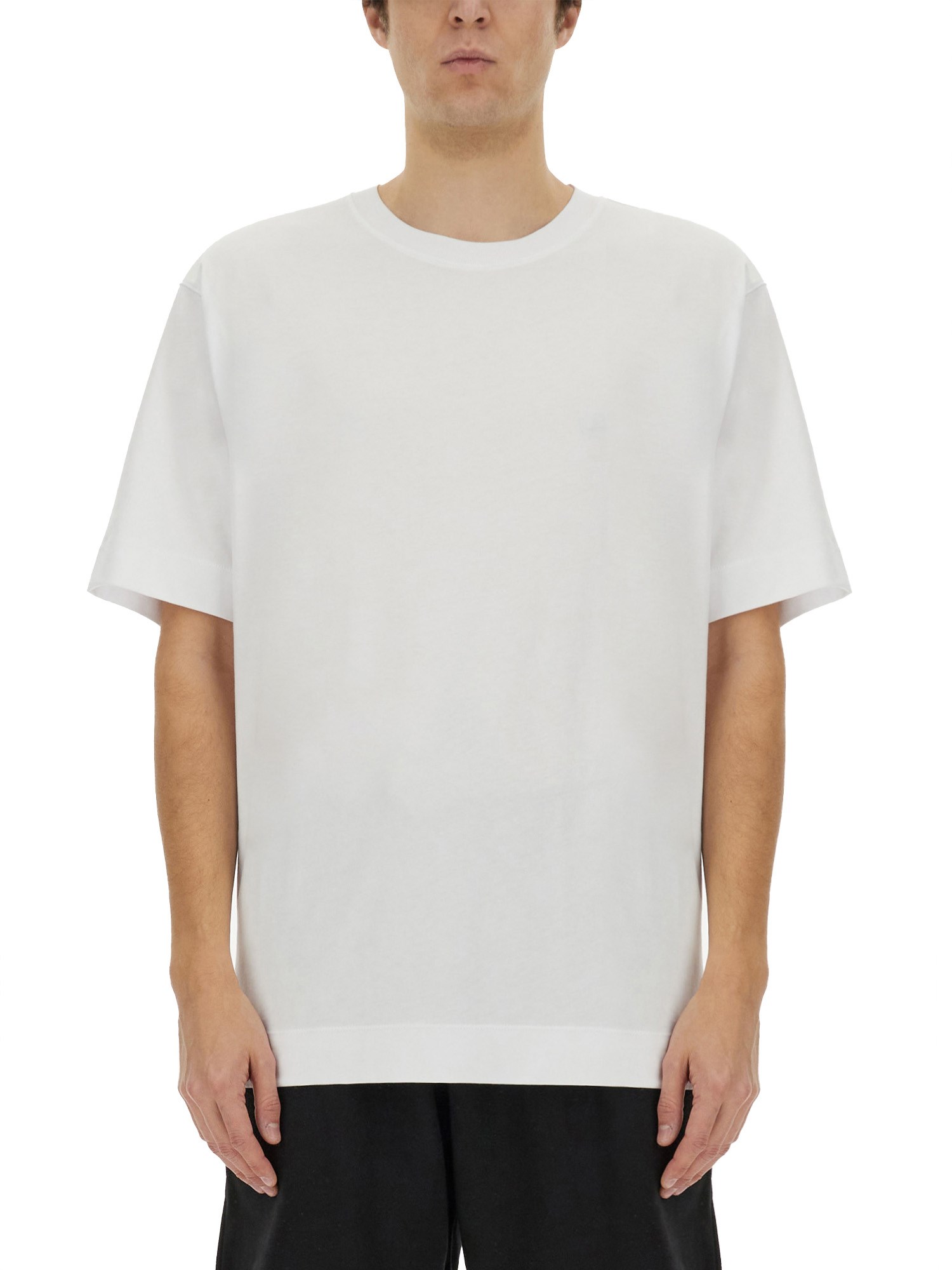 Dries Van Noten Oversized White Cotton T-shirt In White