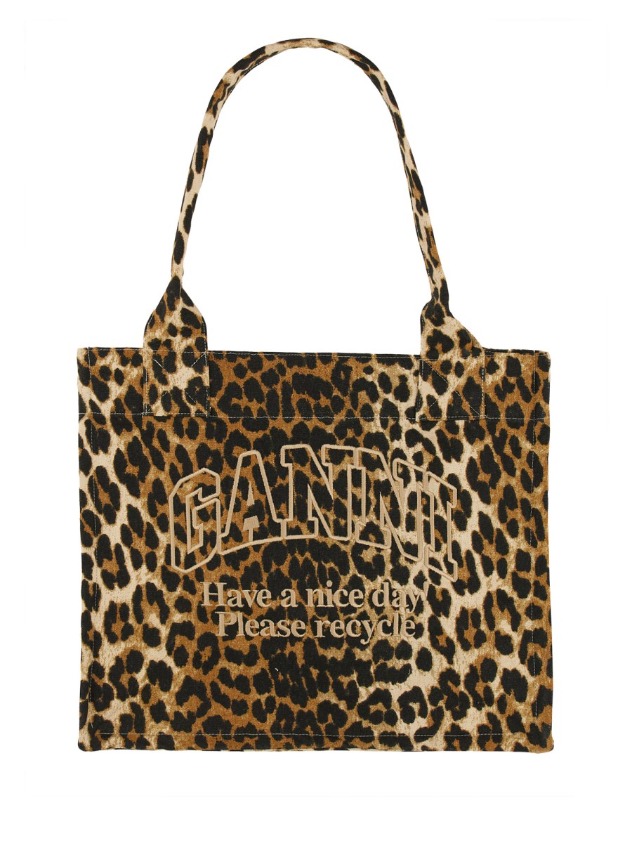 BORSA TOTE LEOPARDATA