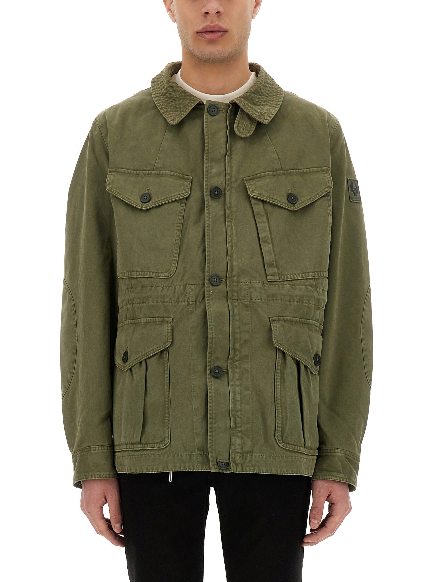 Belstaff Fieldmaster Utility Jacket Adjustable Cuffs In Green