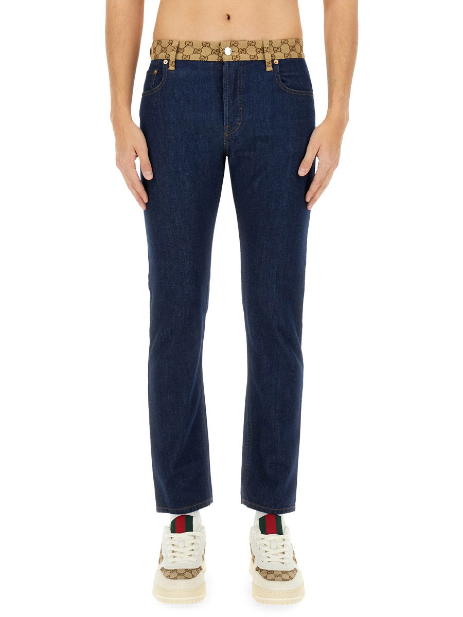 PANTALONE AFFUSOLATO IN DENIM