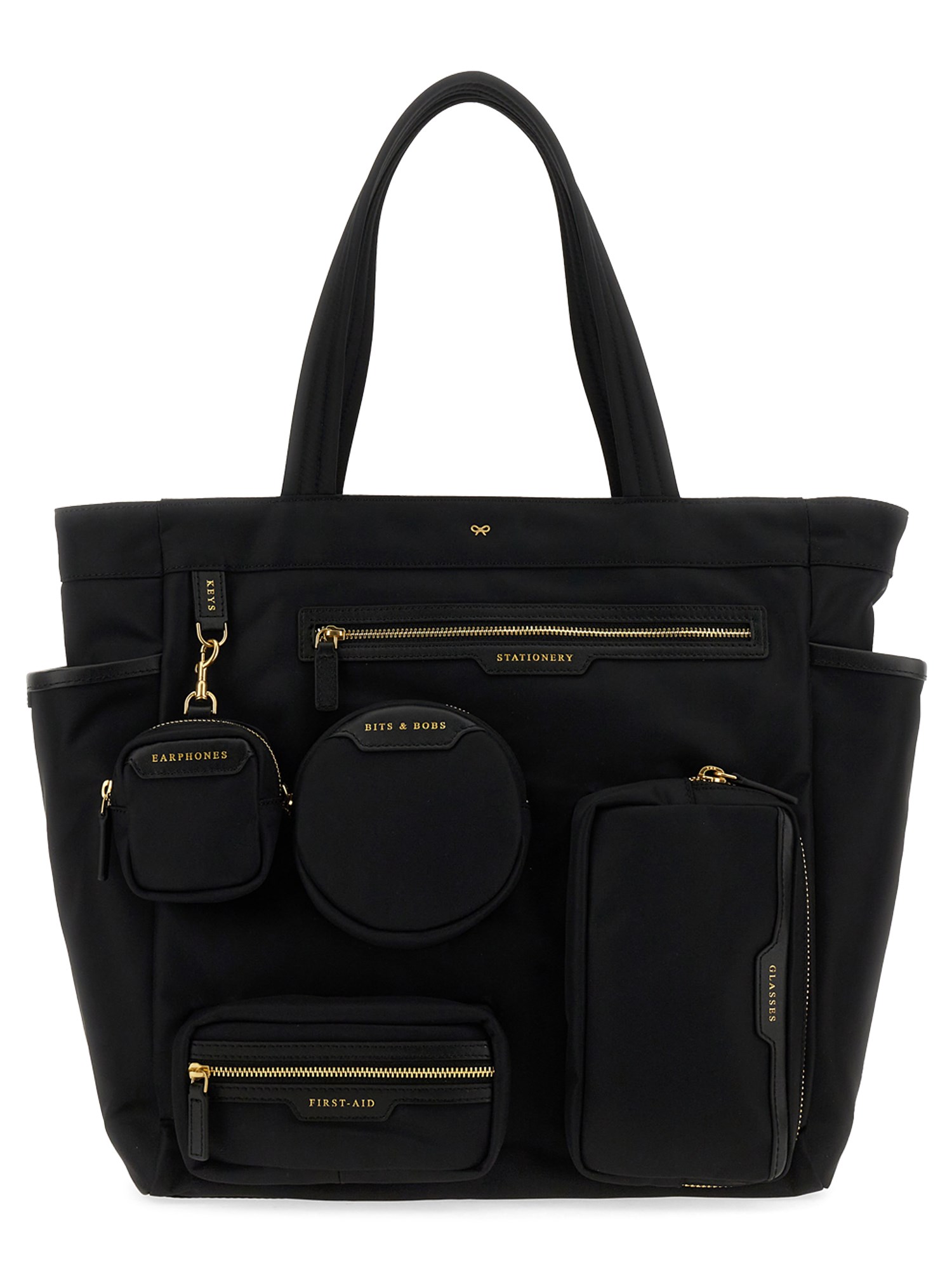 Shop Anya Hindmarch "commuter" Tote Bag In Black