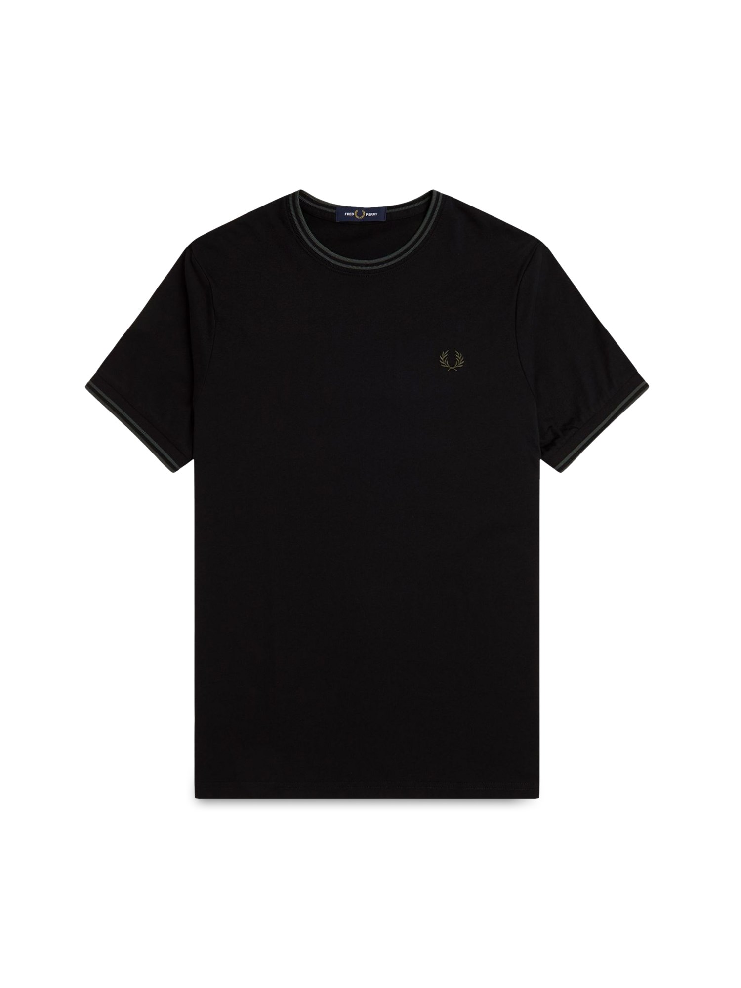 fred perry double stripe t-shirt