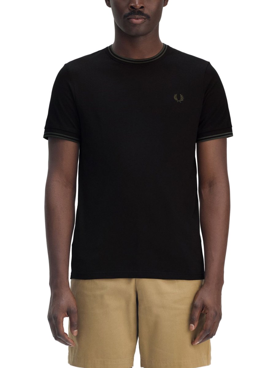 T-SHIRT CON DOPPIA RIGA 