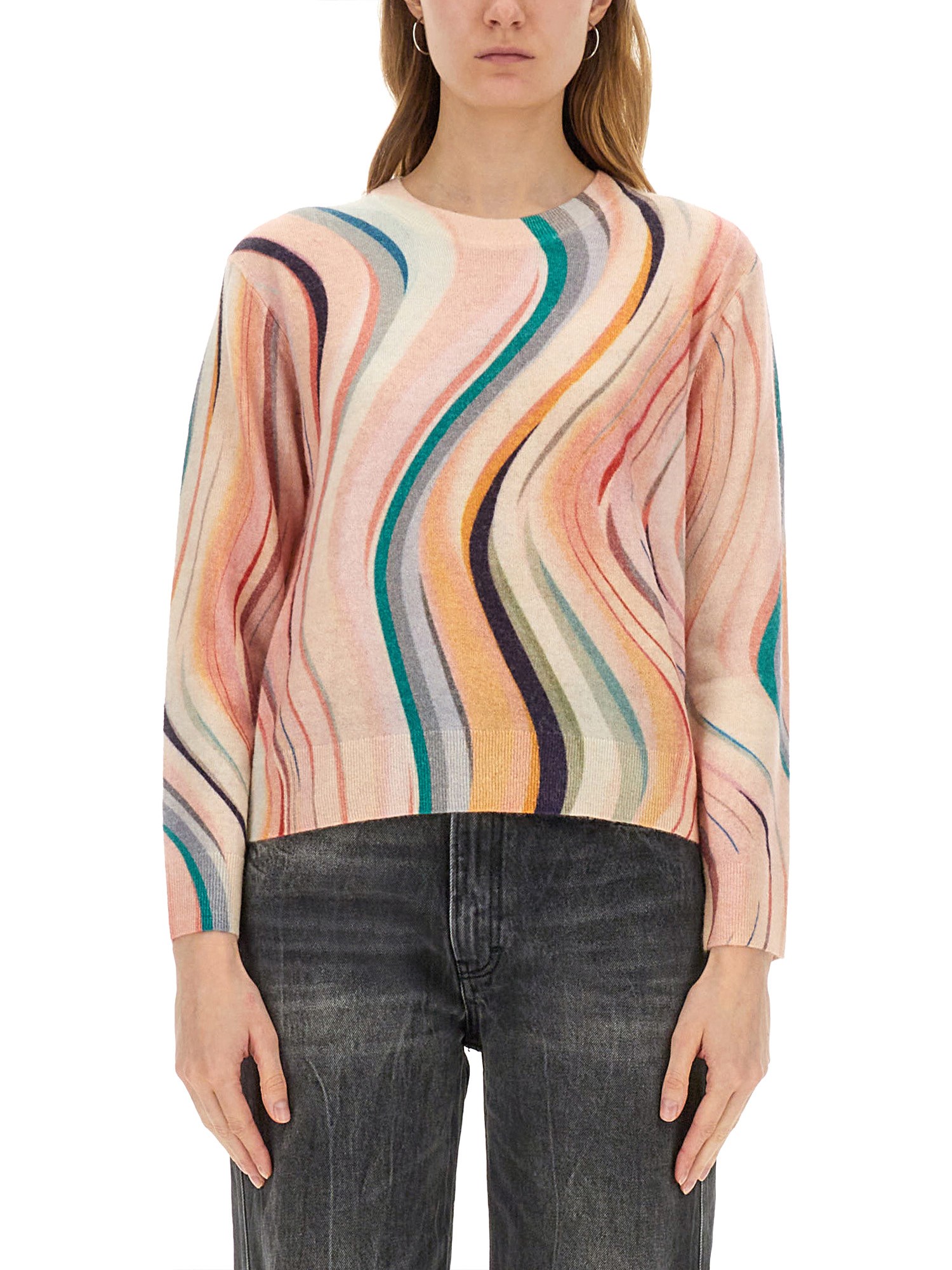 Ps By Paul Smith Ps Paul Smith Shirt With Silk Finish In Multicolour