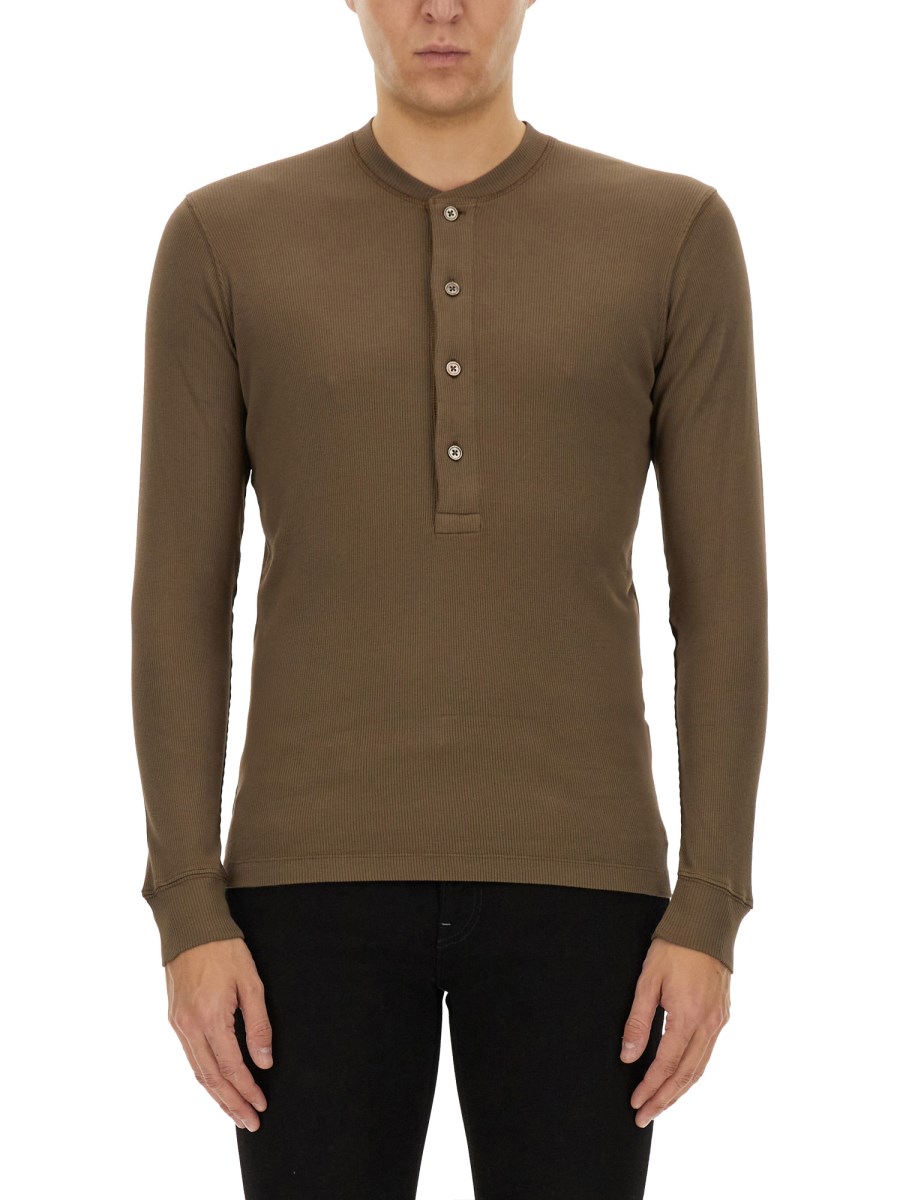 T-SHIRT HENLEY A COSTE