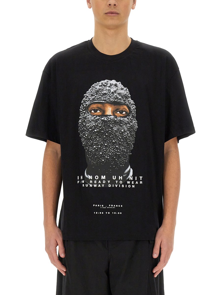 T-SHIRT CON STAMPA BLACK MASK