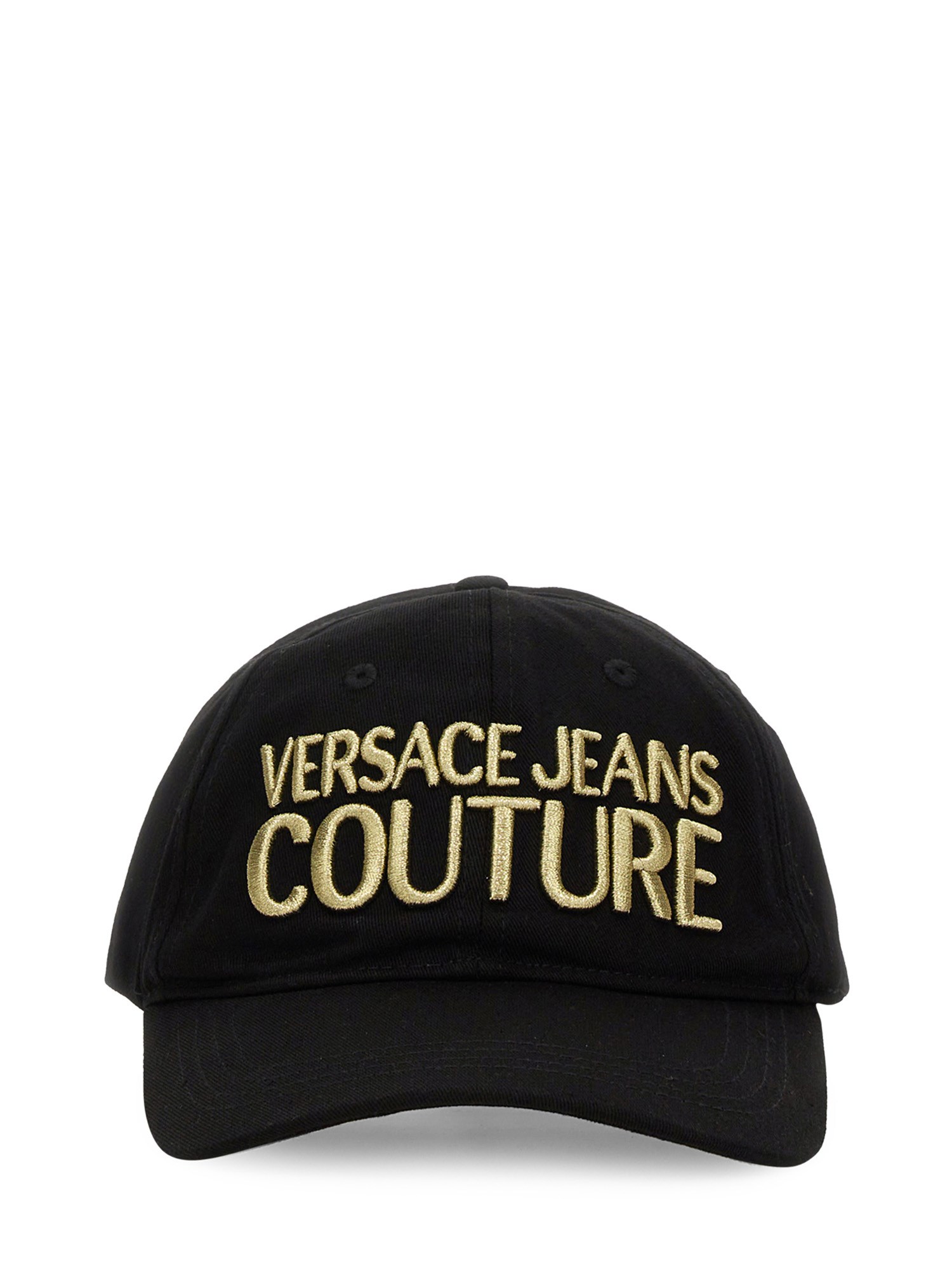 VERSACE JEANS COUTURE BASEBALL HAT WITH LOGO EMBROIDERY 