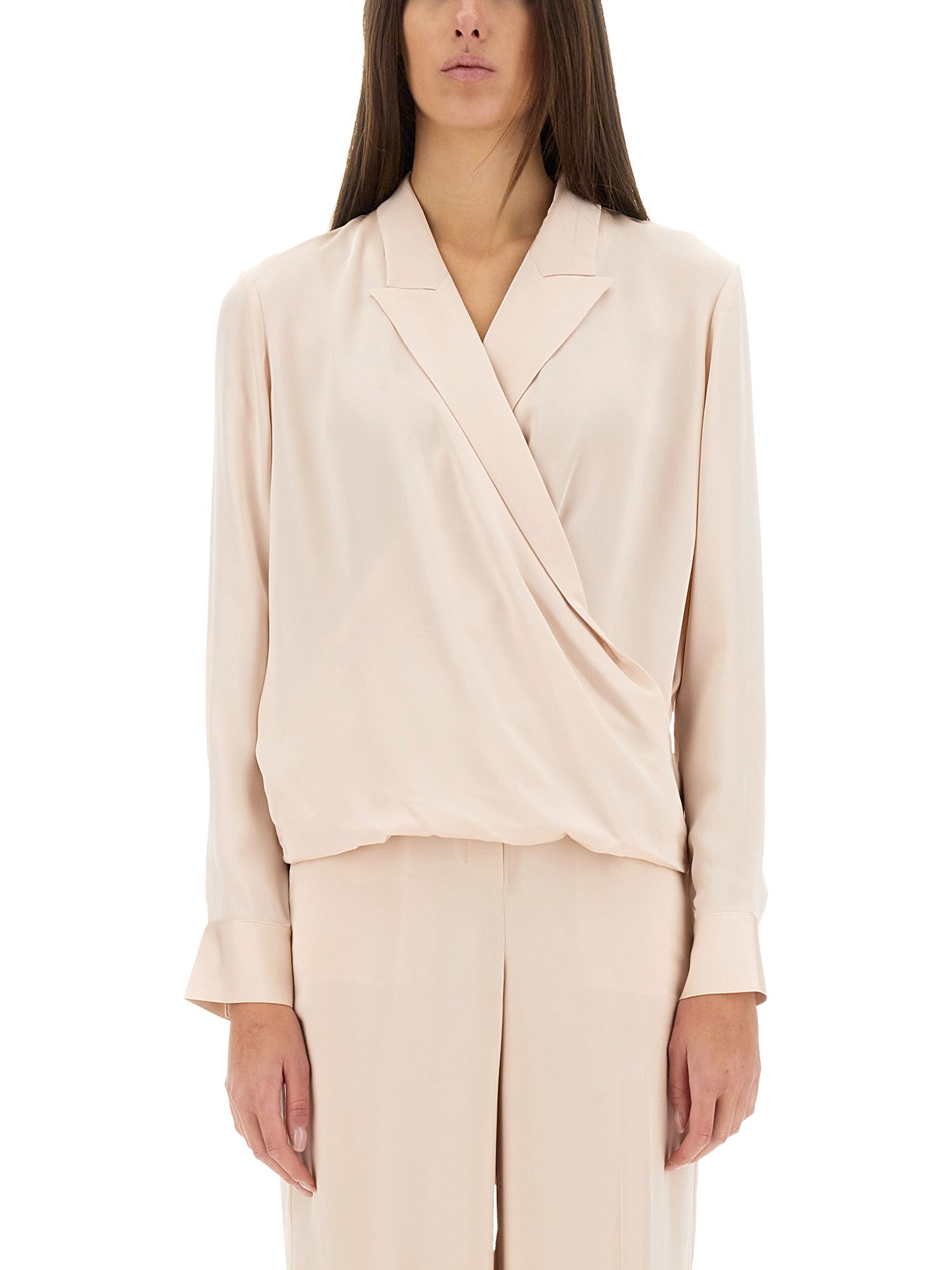 theory silk shirt