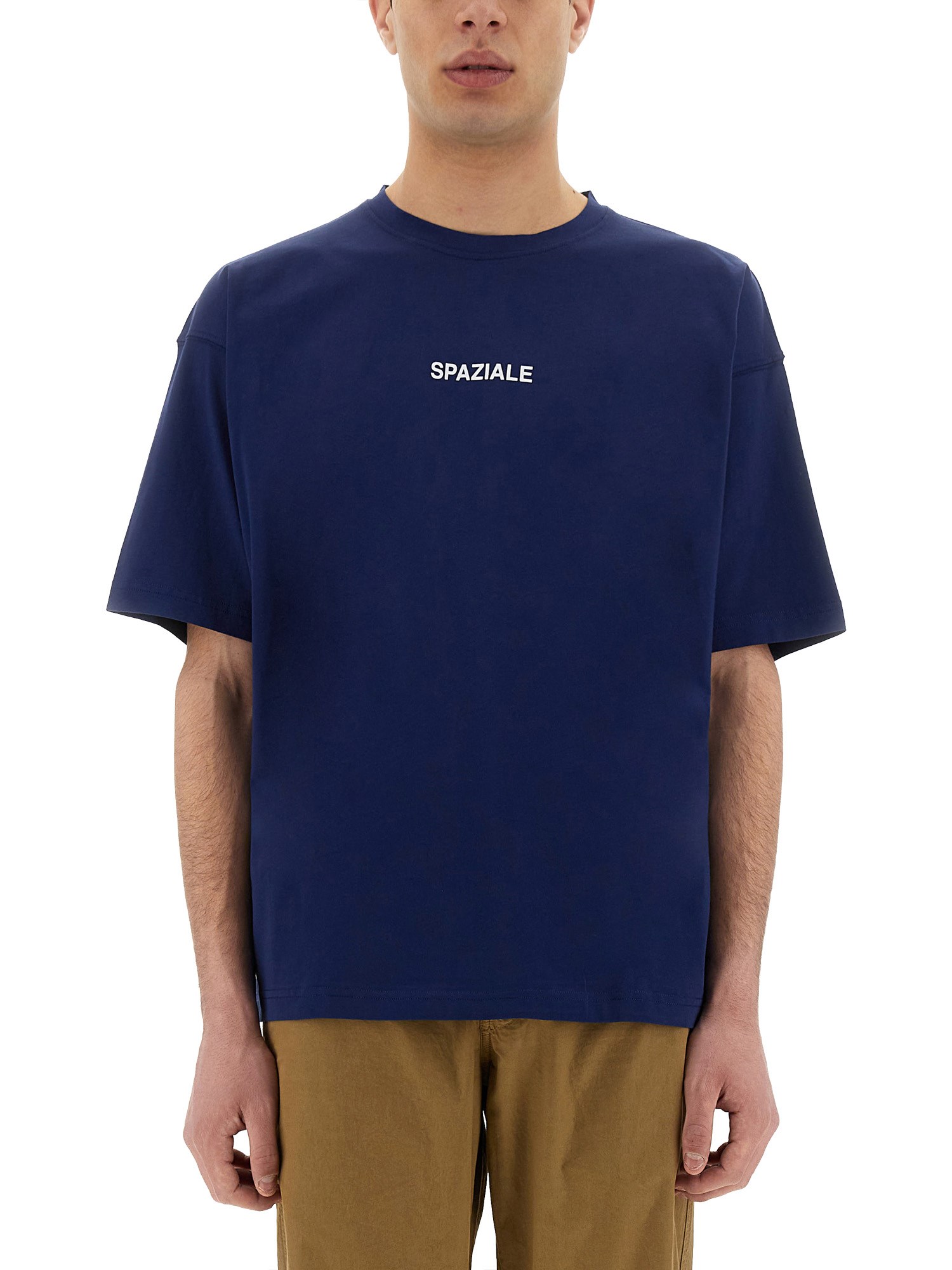 Aspesi Crew Neck Regular Fit Short Sleeves T-shirt In Blue