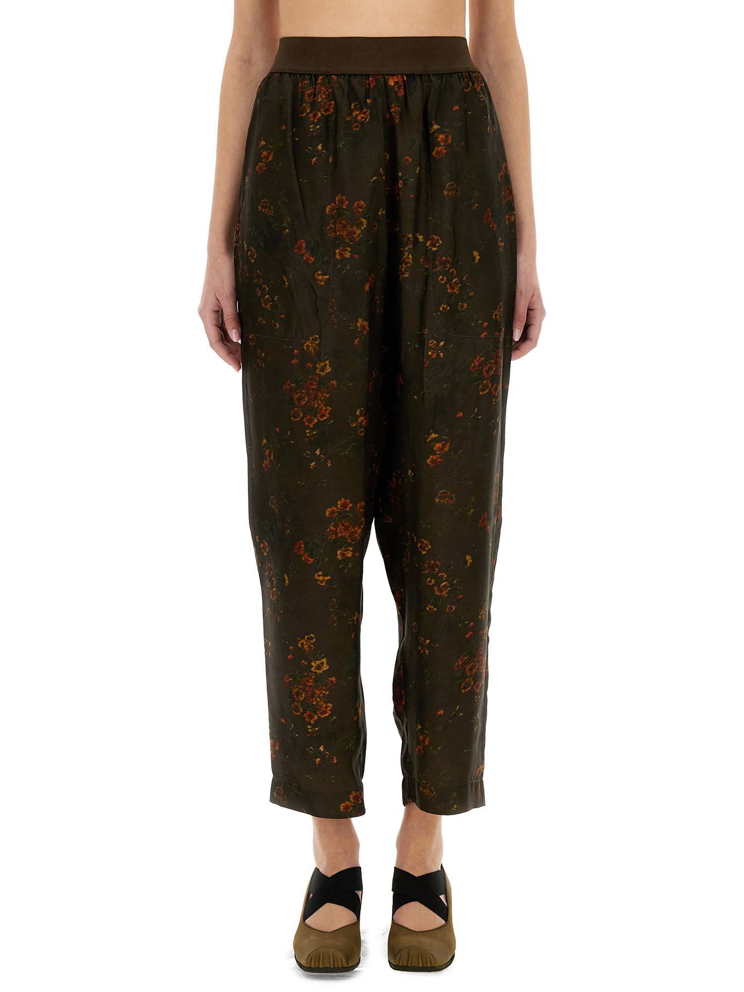 Uma Wang Palmer Baggy-fit Pants In Green