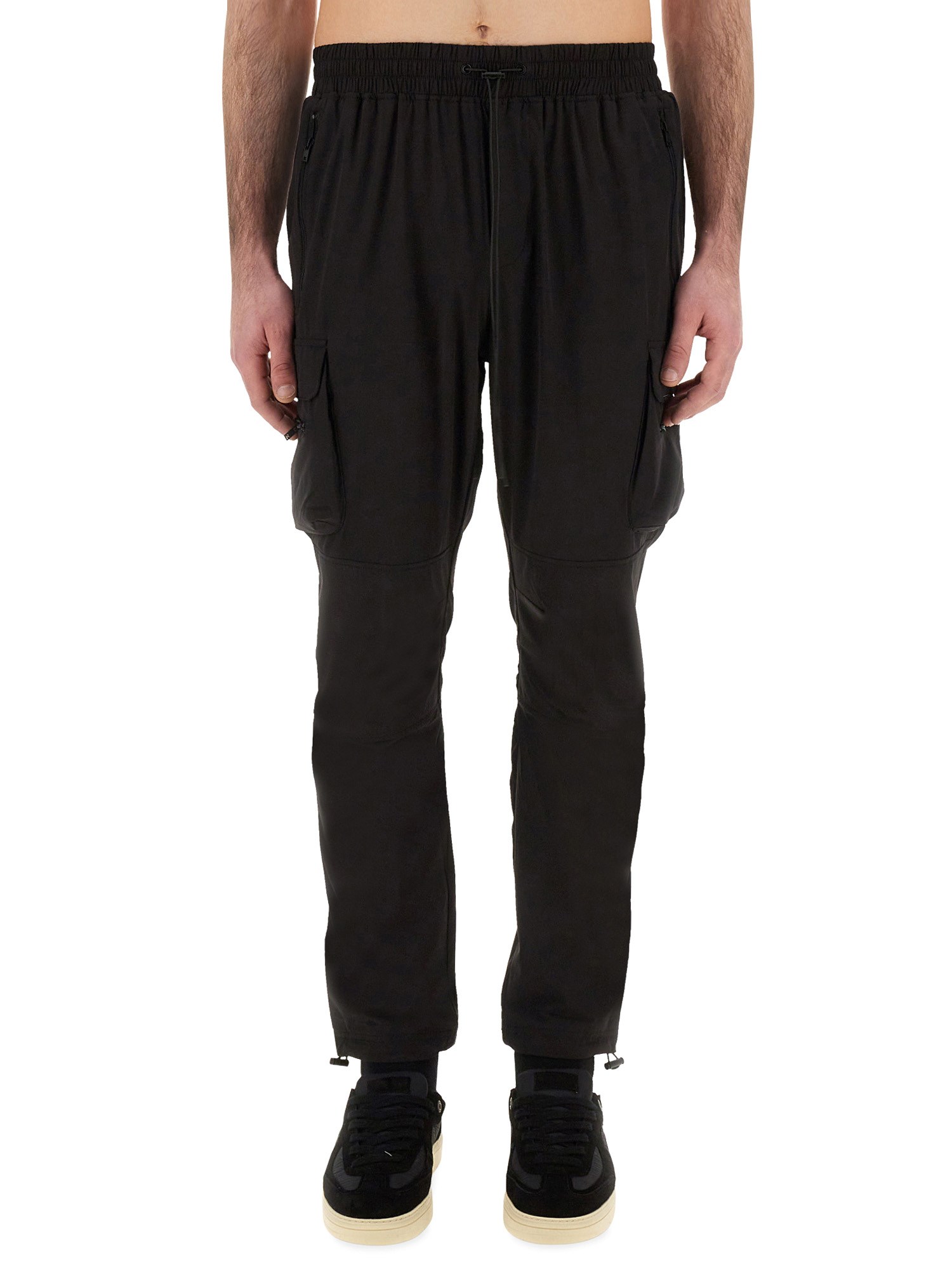Represent Tapered Cargo Pants With Adjustable Drawstring In Black