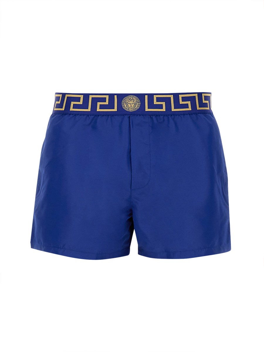 SHORTS DA MARE CON BORDO GRECA