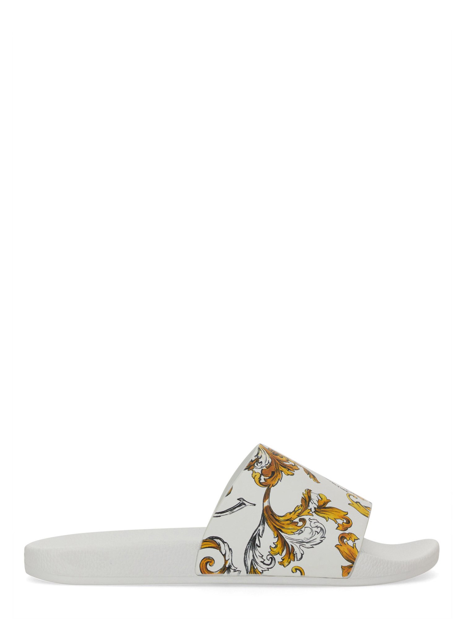 VERSACE JEANS COUTURE SLIDE SANDAL WITH LOGO 