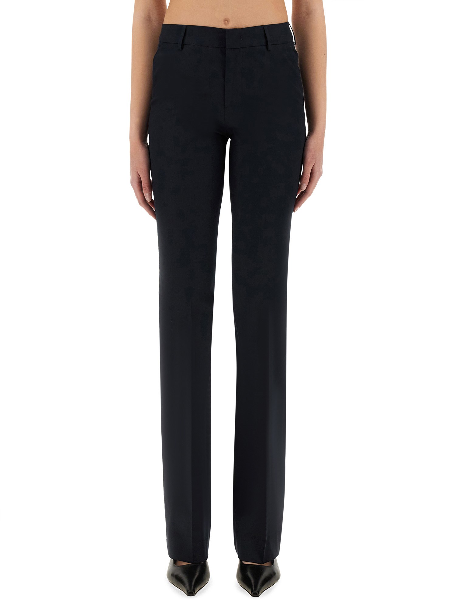 Pt Torino Flared Trousers Belt Loops