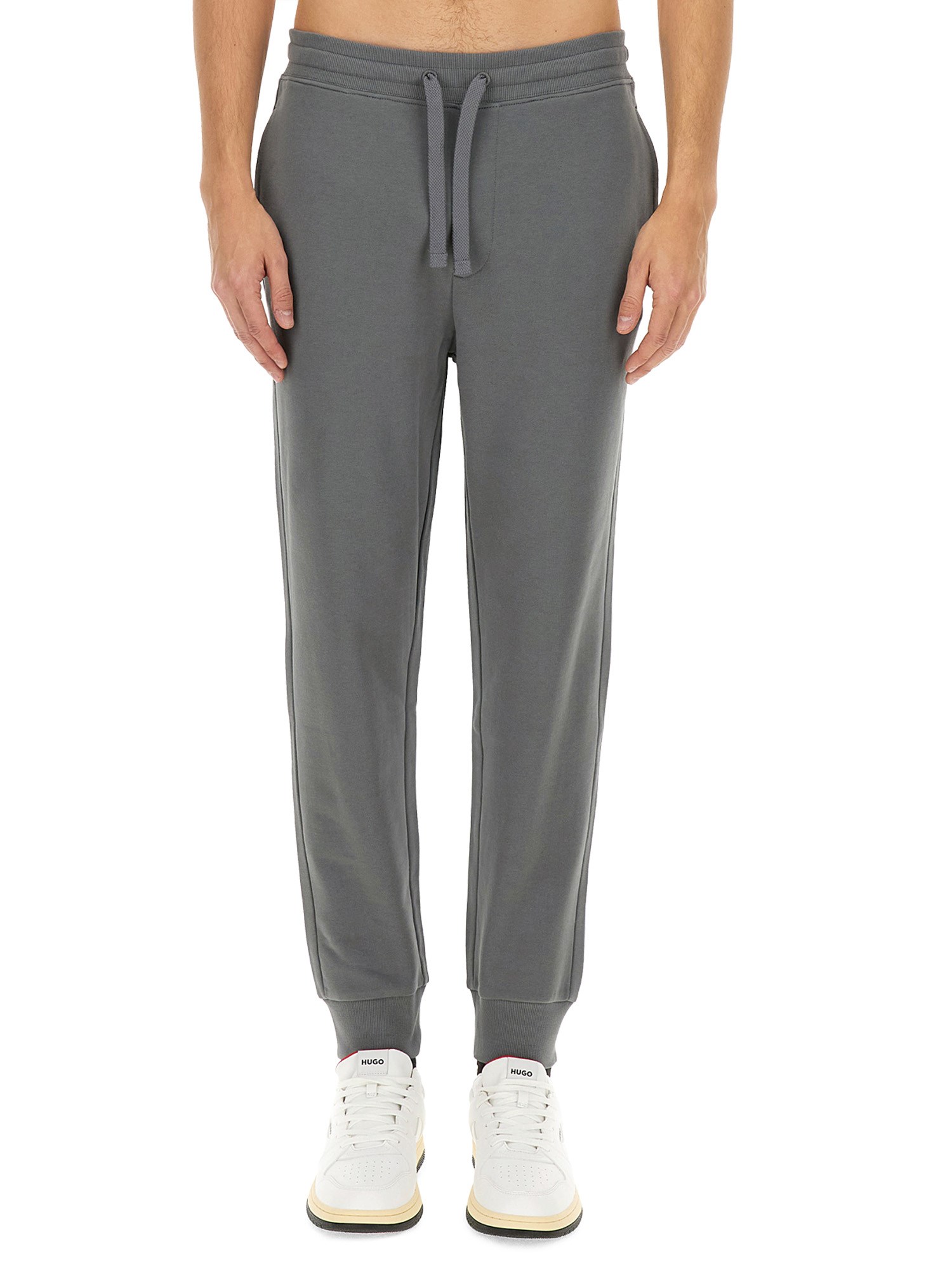 Shop Hugo Boss Jogging Pants In Grey