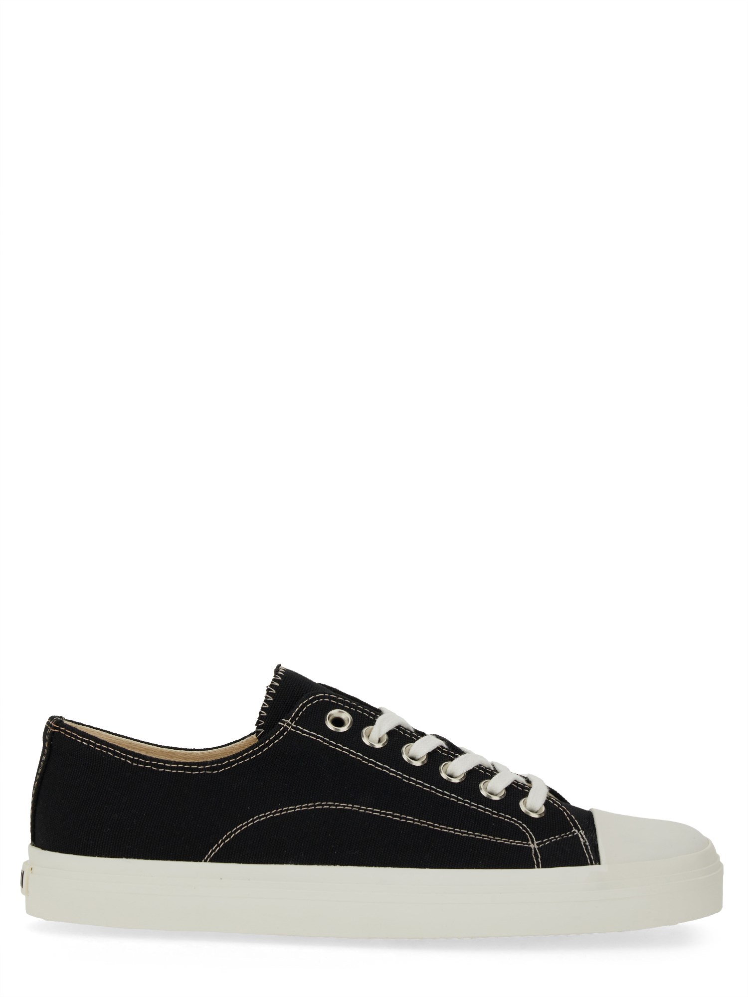 Moschino Sneakers In Canvas Edge In Black