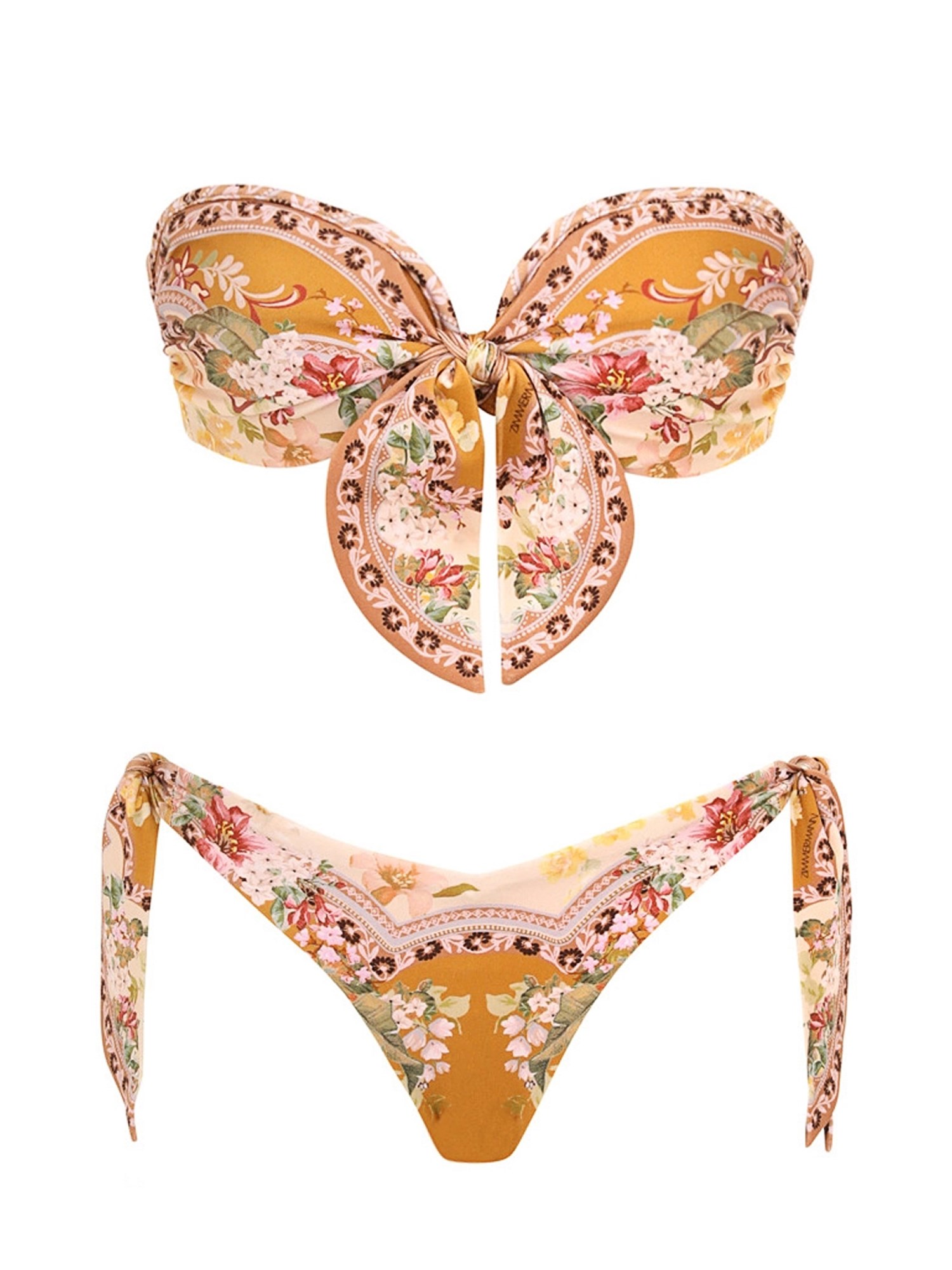 Shop Zimmermann Bikini Costume In Multicolour