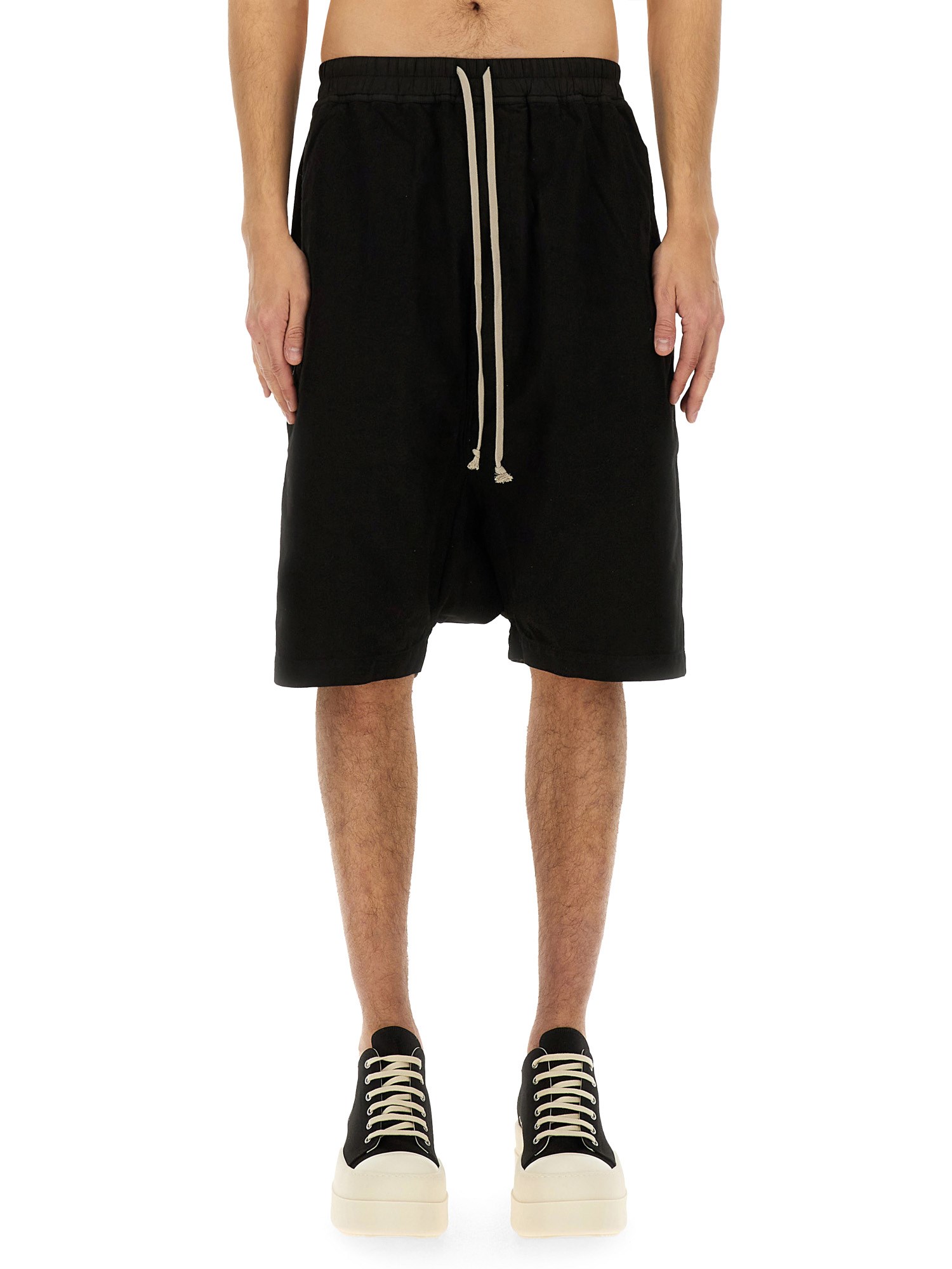 RICK OWENS DRKSHDW SHORT PODS DRAWSTRING 