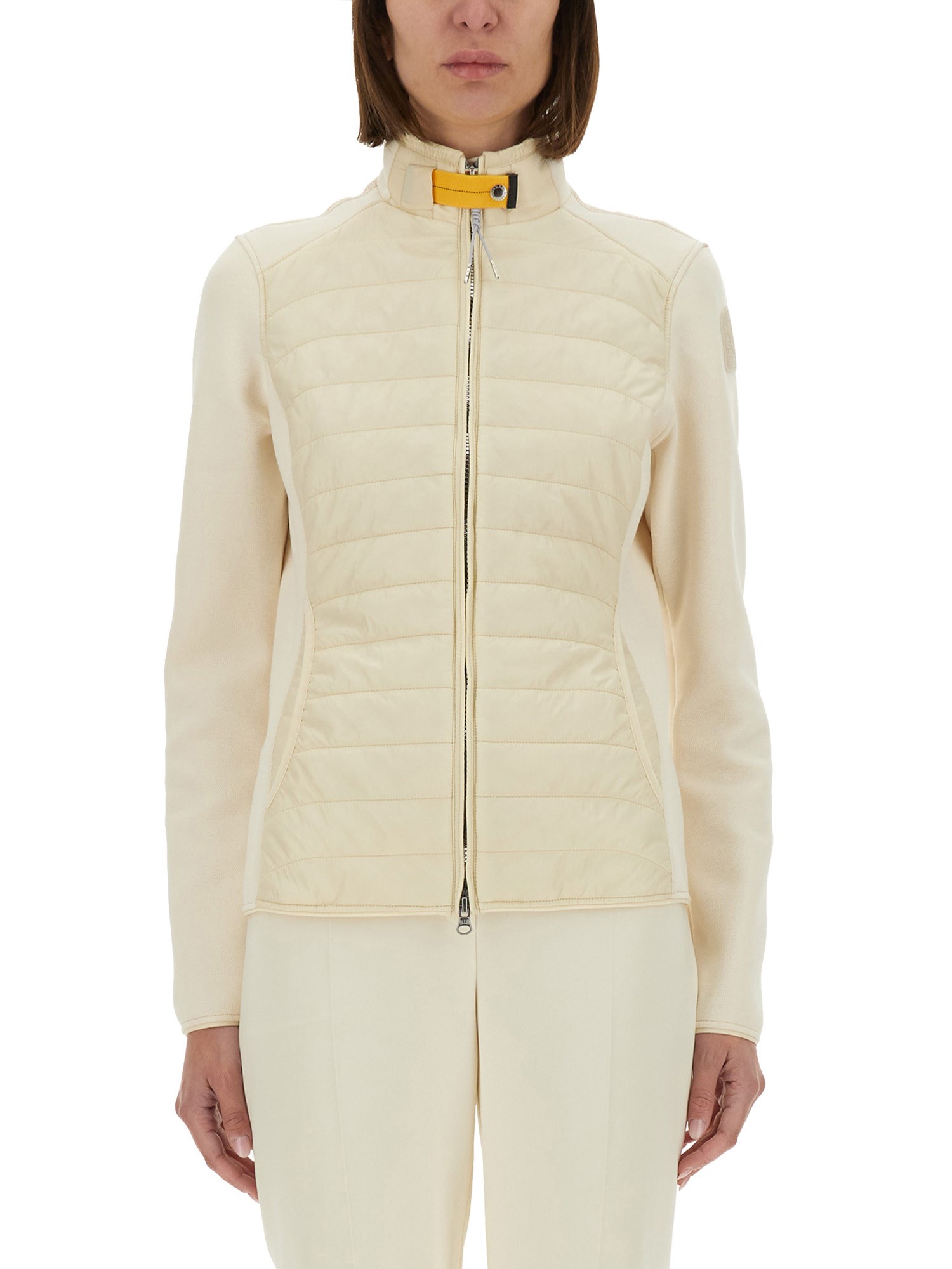 Parajumpers Olivia Waterproof Mixed Media 750 Fill Power Down Jacket In Beige