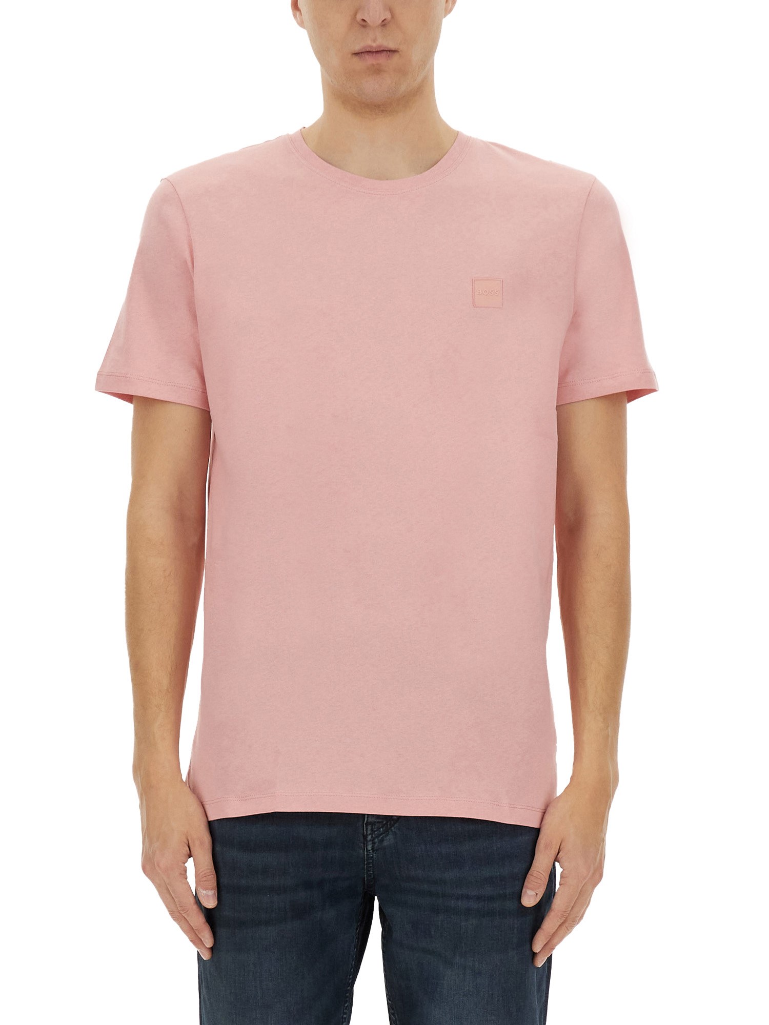 Hugo Boss Boss Boss Men Tales T Shirt In Pink