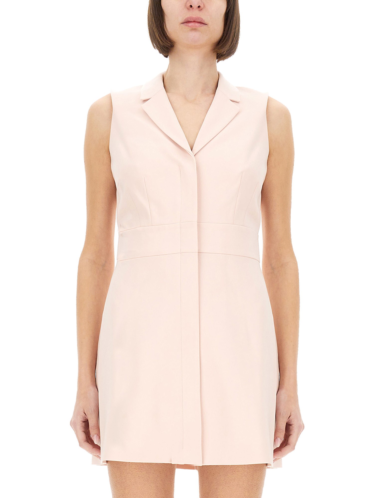 theory mini dress with spear lapels