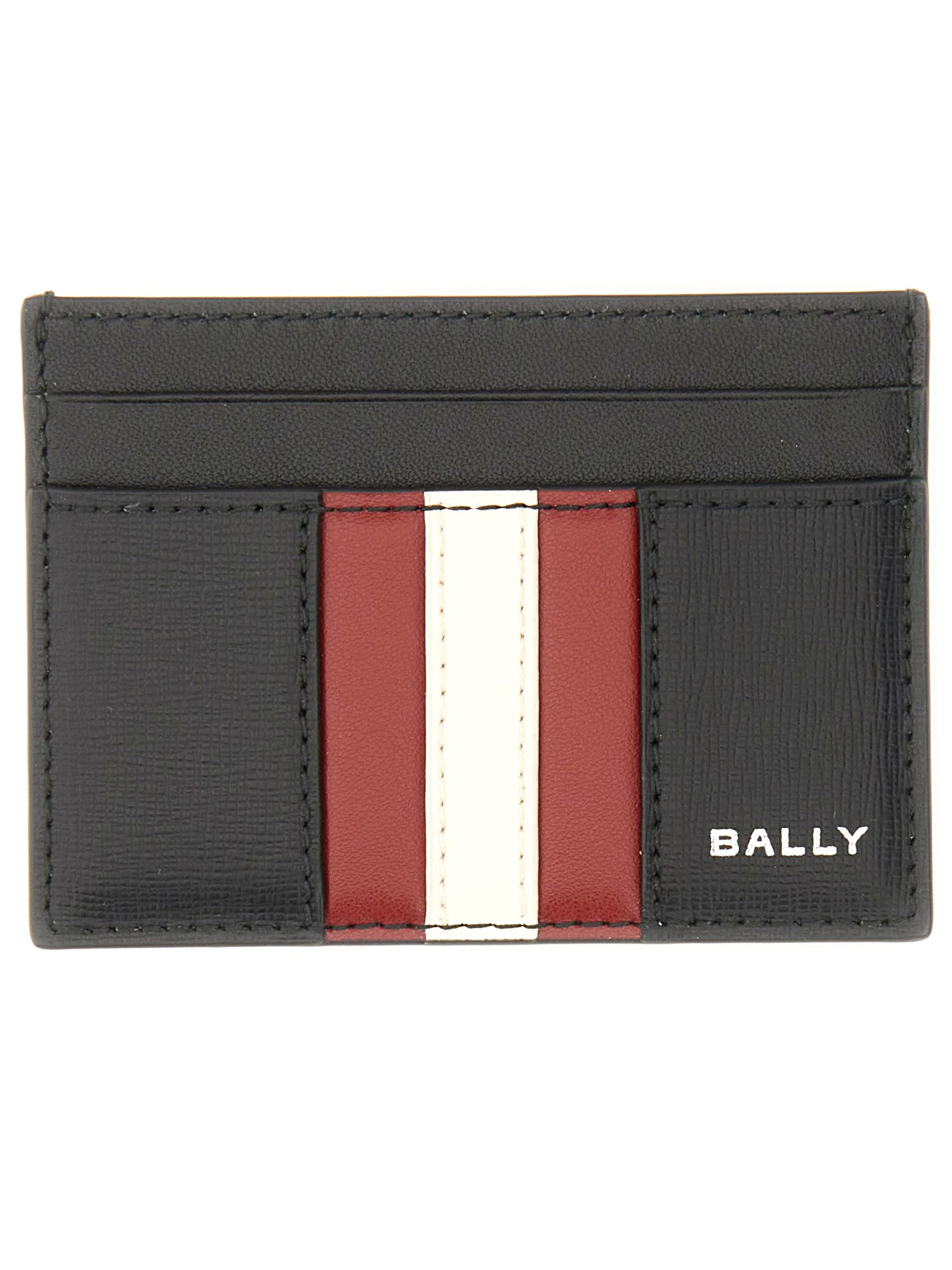 Shop Bally Card Holder With Logo In Black