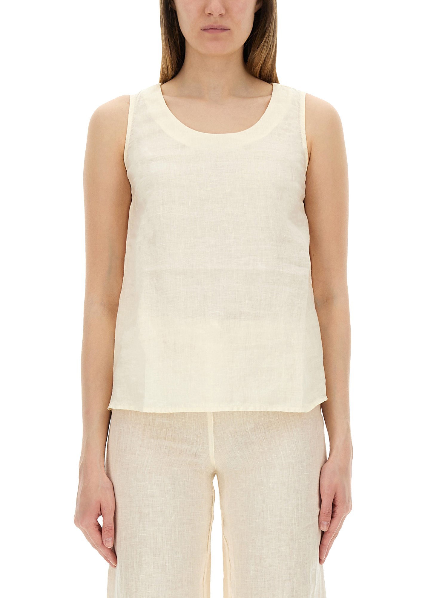 120% LINO LINEN TOP 