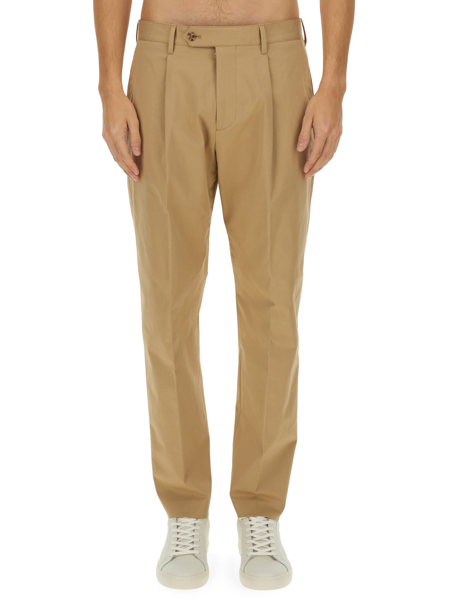 Paul Smith Straight Leg Pants In Beige