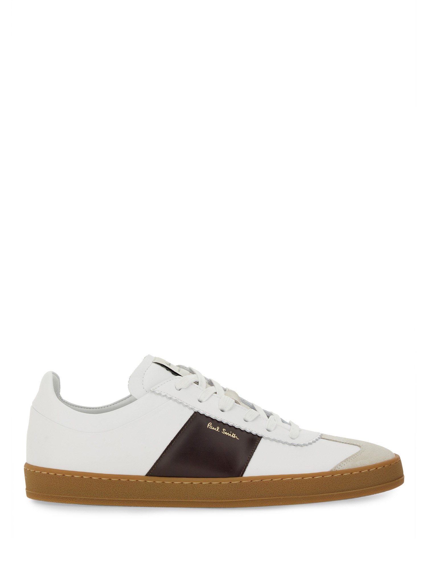 Paul Smith White Leather 'foley' Trainers In White