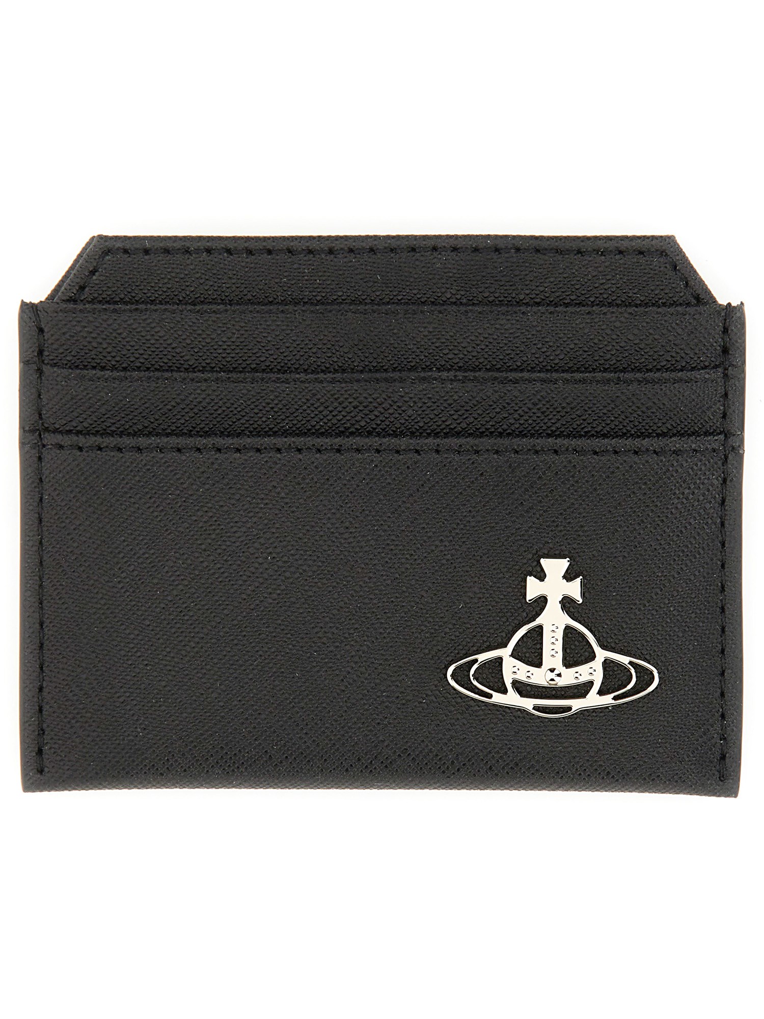 Shop Vivienne Westwood Slim Card Holder In Black