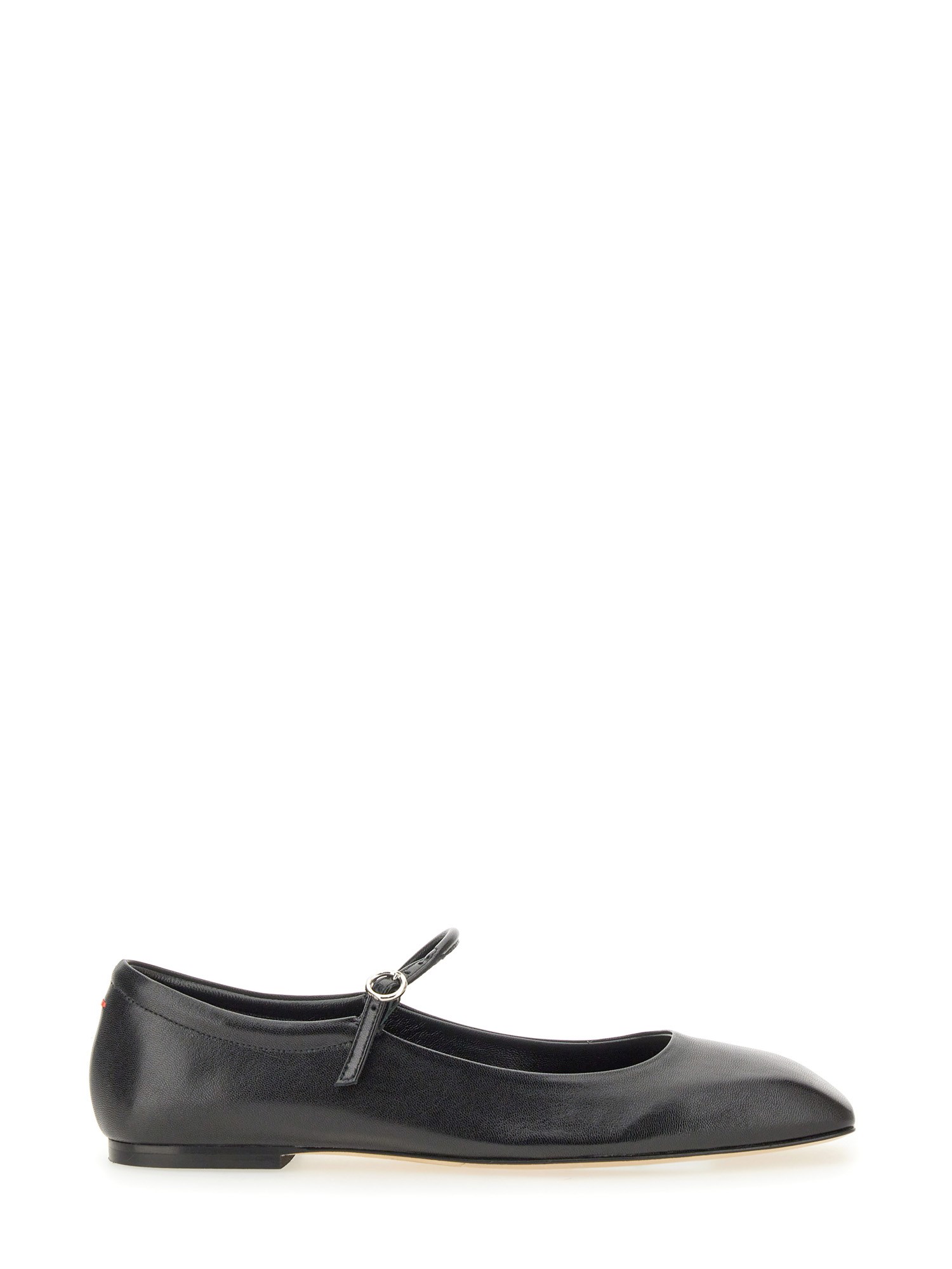 Aeyde Maryjane Leather Ballerina Shoes In Black