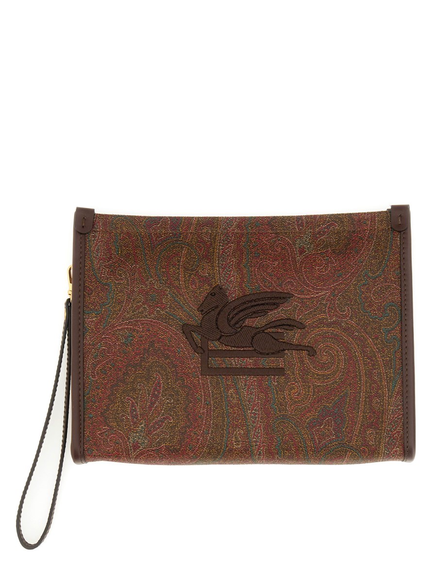 POUCH MEDIA PAISLEY JACQUARD 