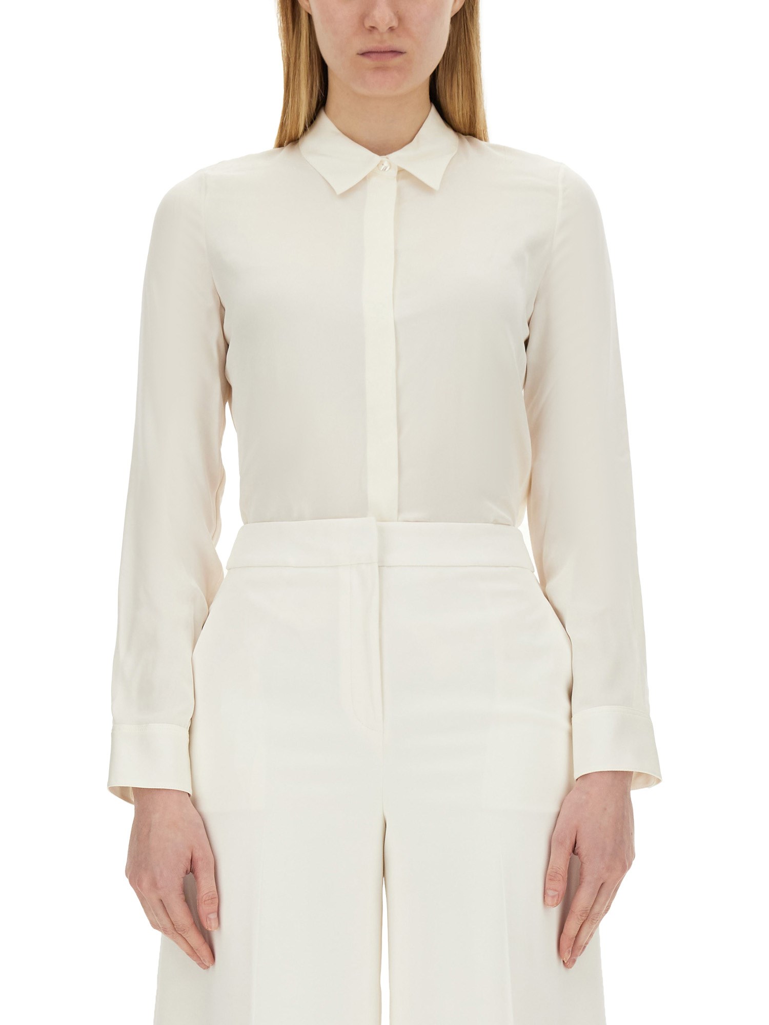 Theory Slim Fit Shirt In Ivory
