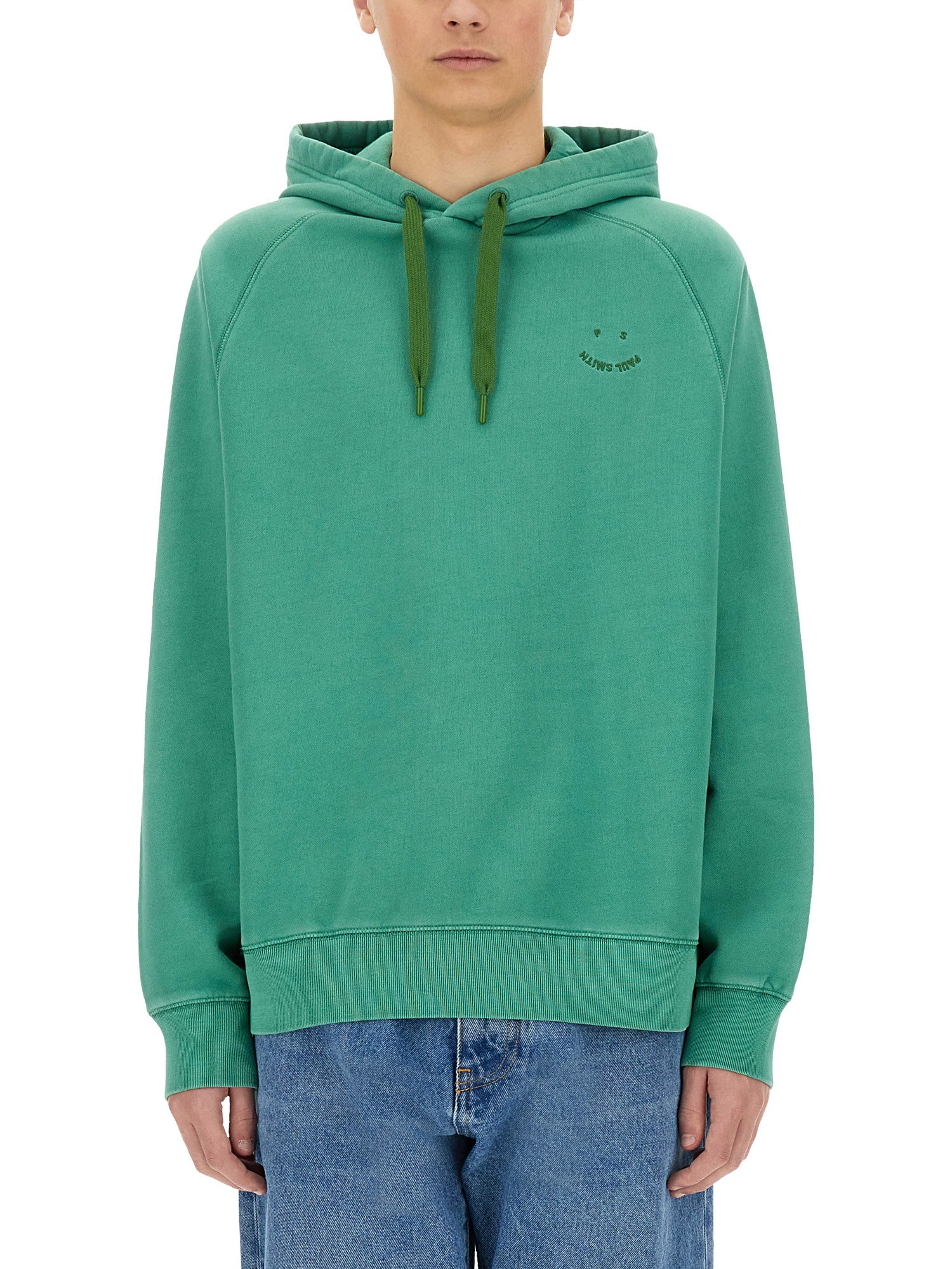 Ps By Paul Smith Ps Paul Smith Happy Hoodie In Green
