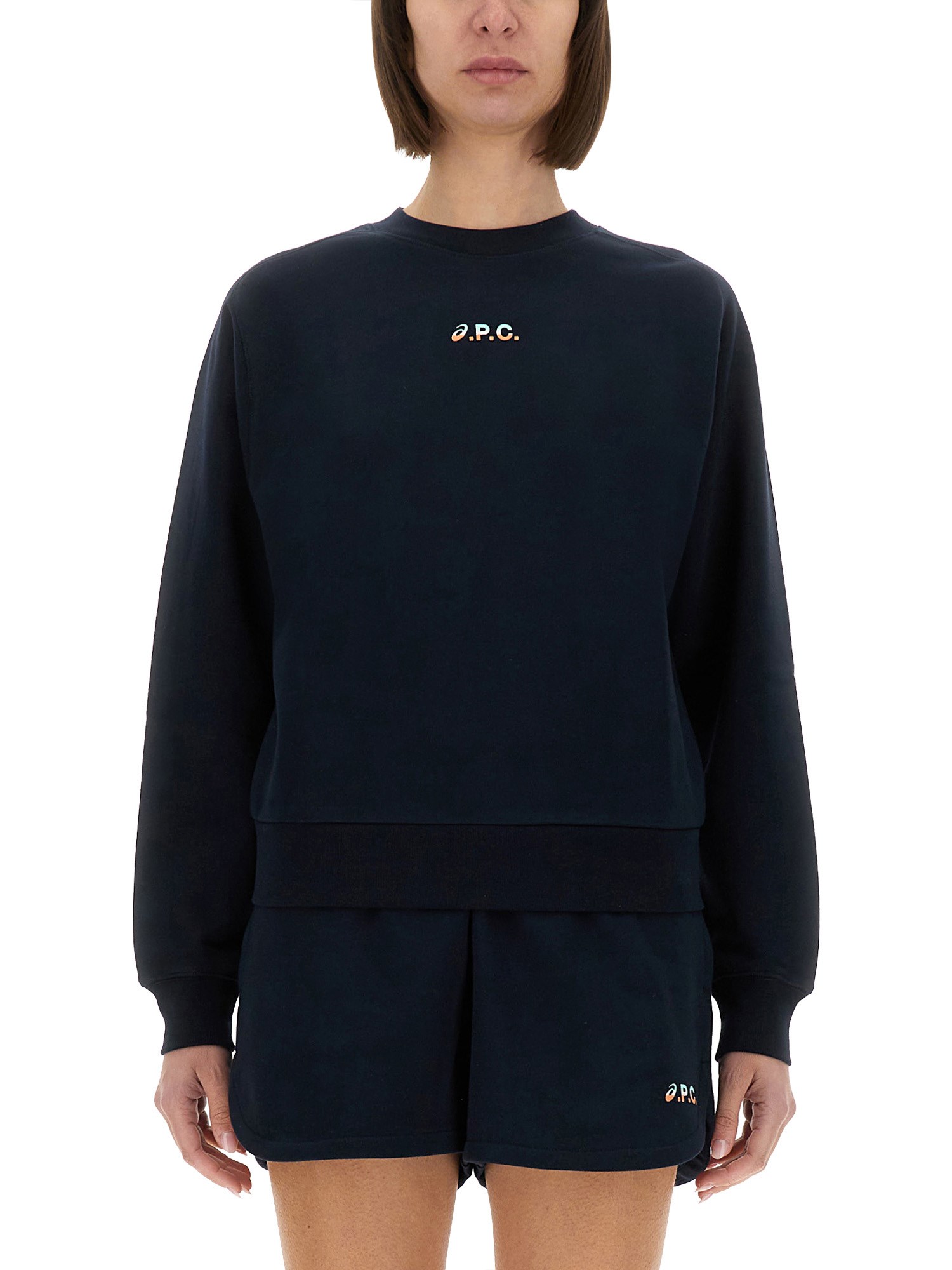 A.p.c. X Asics A. P.c. X Asics "stone" Sweatshirt In Blue