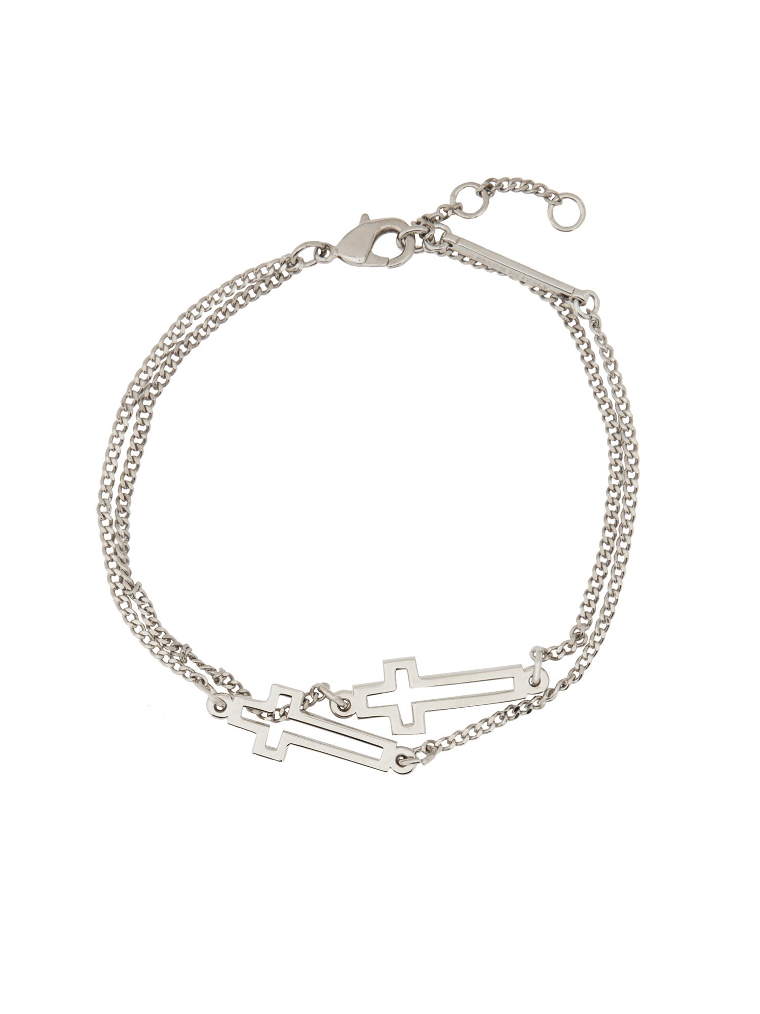 Shop Dsquared2 "cross" Bracelet In Silver