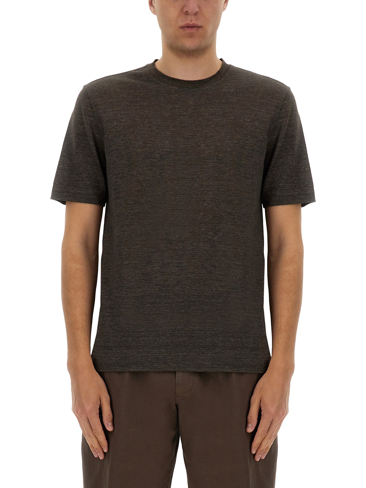 Shop Zegna Oasis Linen T-shirt