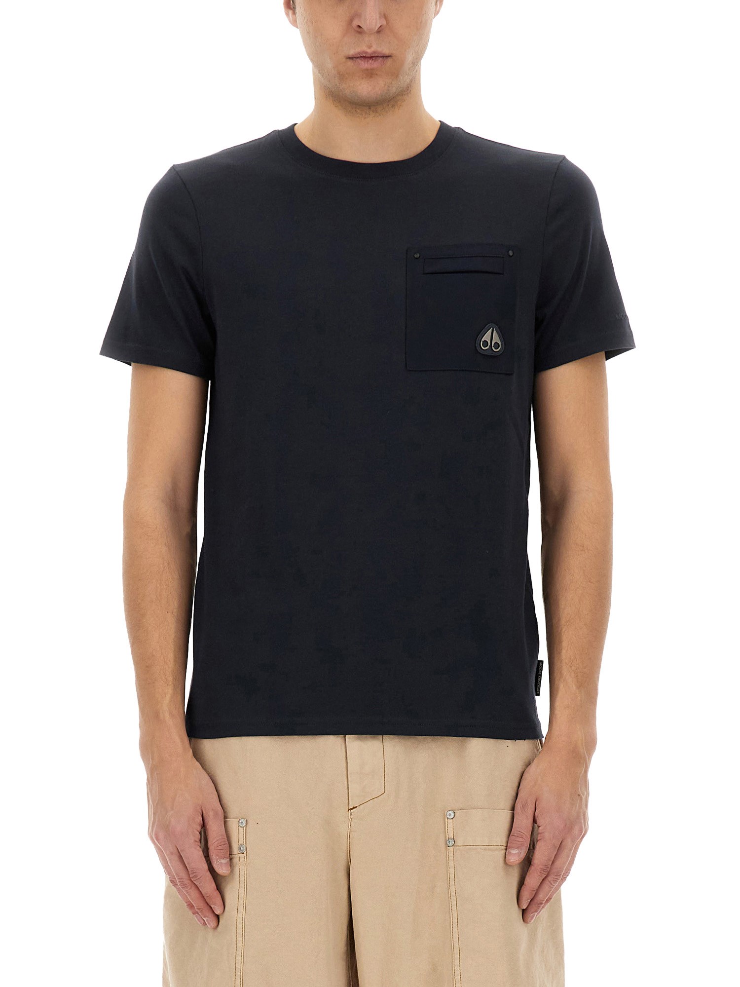 Moose Knuckles Tshirt Dalon In Blue